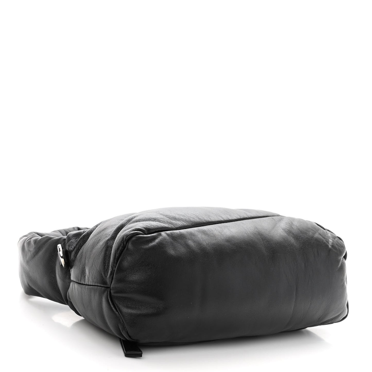 Shiny Nappa Puffer Puzzle Hobo Black