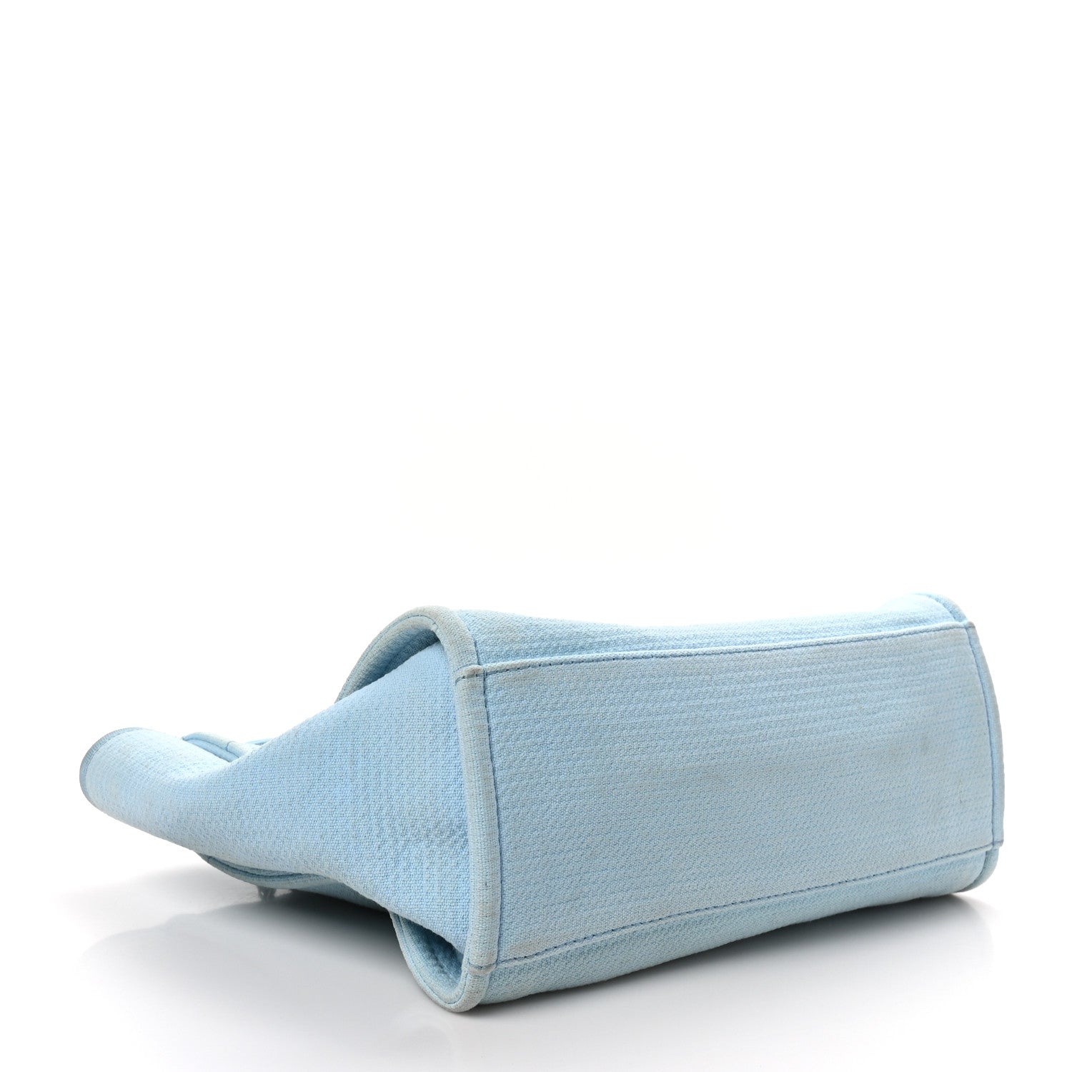 Chanel Mixed Fibers Small Deauville Tote Light Blue 5 of 13