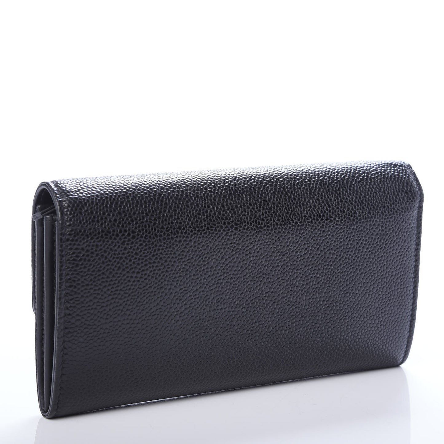 Caviar Timeless CC Large Gusset Flap Wallet Black