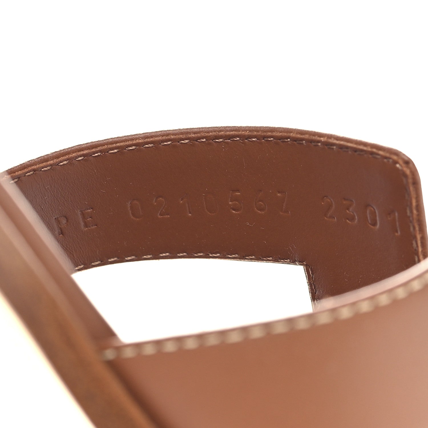 Hermes Box Calfskin Oran Sandals 38 Gold 7 of 10