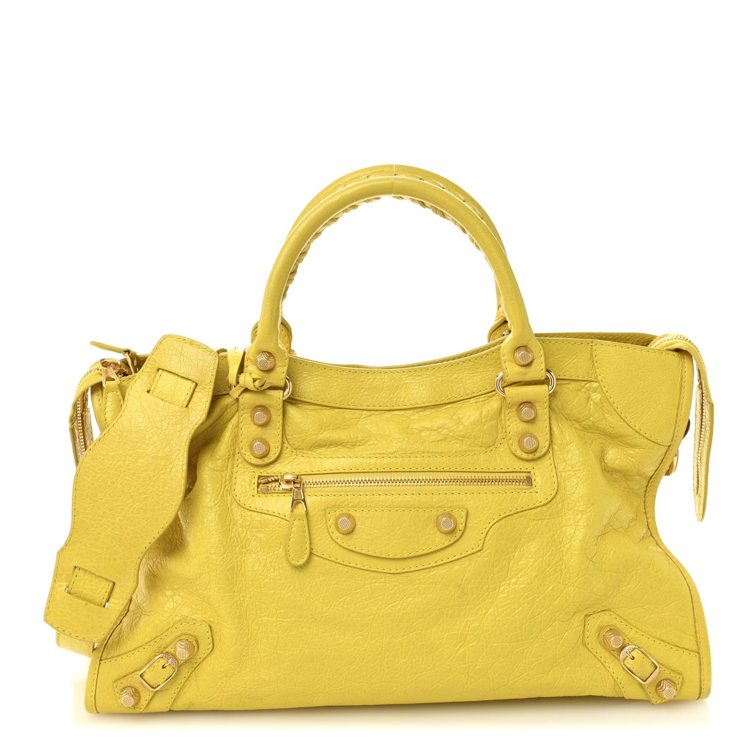 Balenciaga Agneau Giant 12 Gold Hardware City Curry 1768959