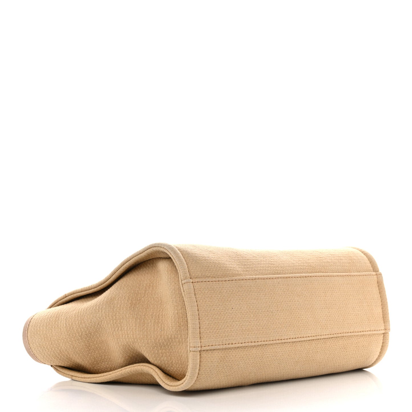 Mixed Fibers Small Deauville Tote Beige