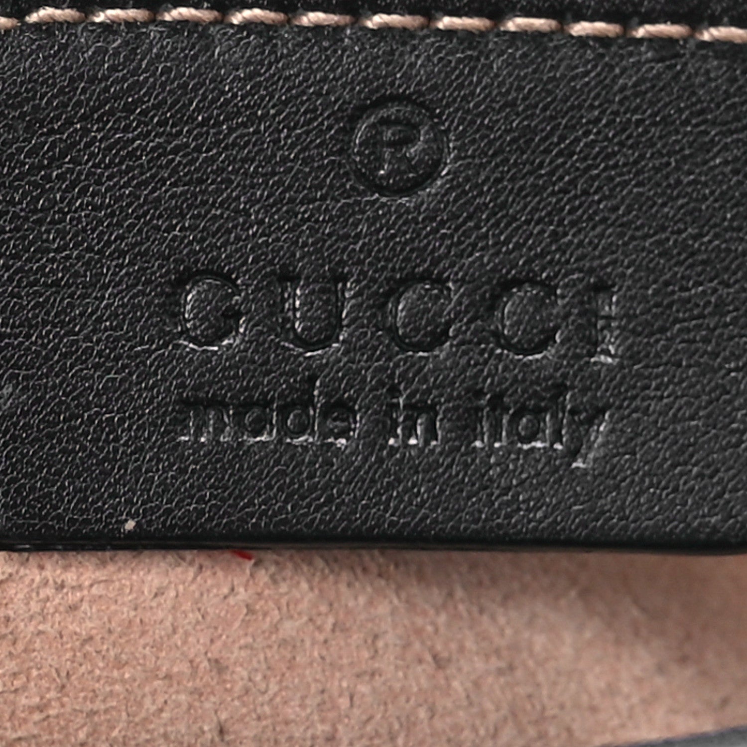 Gucci Calfskin Matelasse Small GG Marmont Chain Shoulder Bag Black 6 of 11