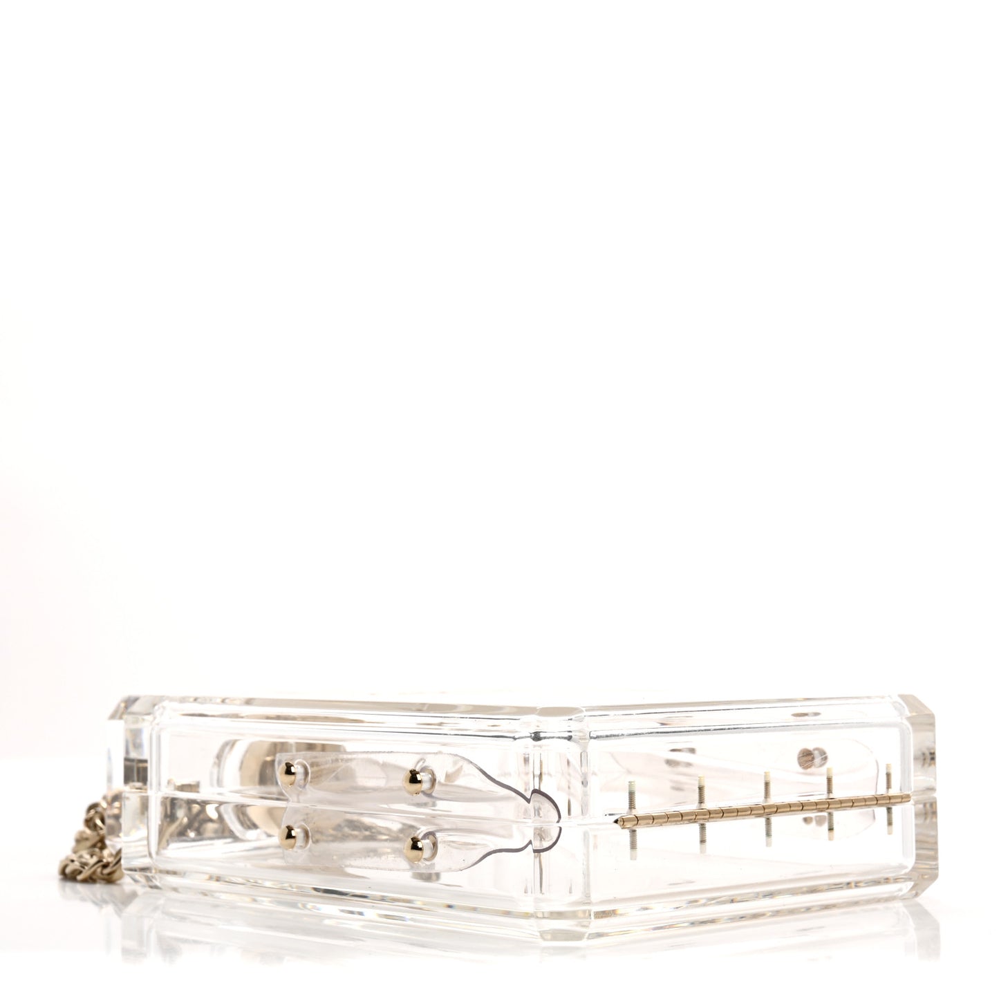 Transluscent Plexiglass Perfume Bottle Clutch