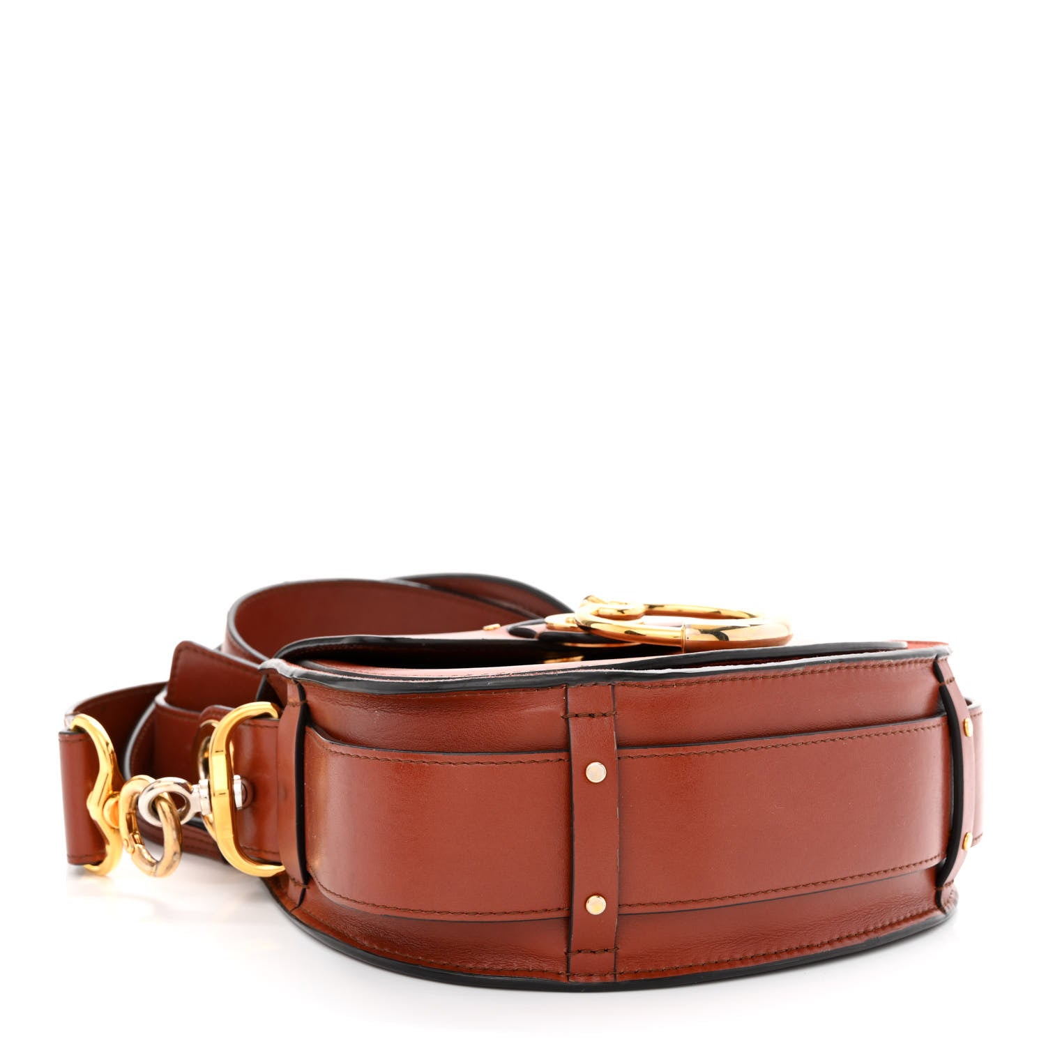 Chloe Calfskin Small Tess Bag Sepia Brown 4 of 12