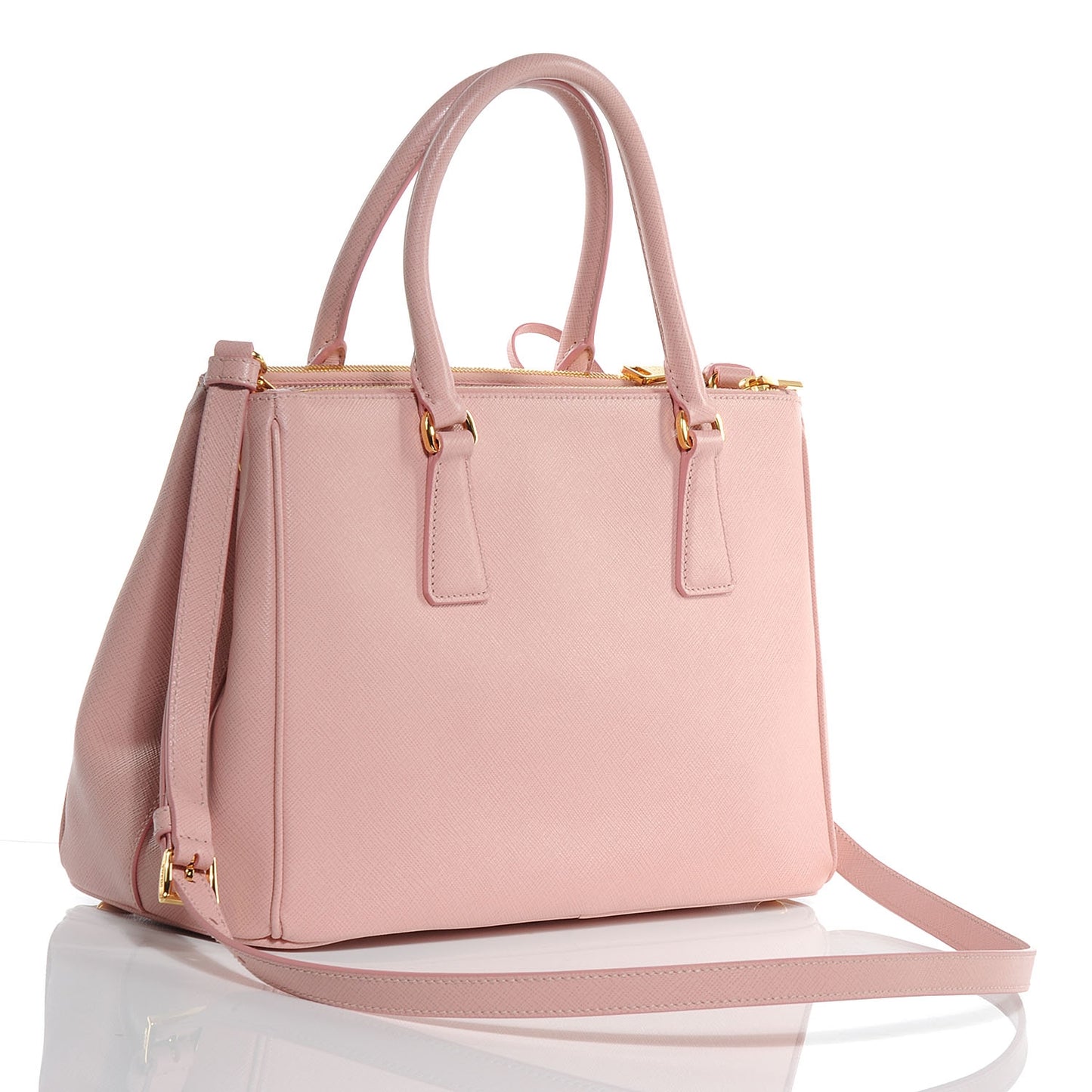 Saffiano Lux Leather Small Tote BN1801 Orchidea