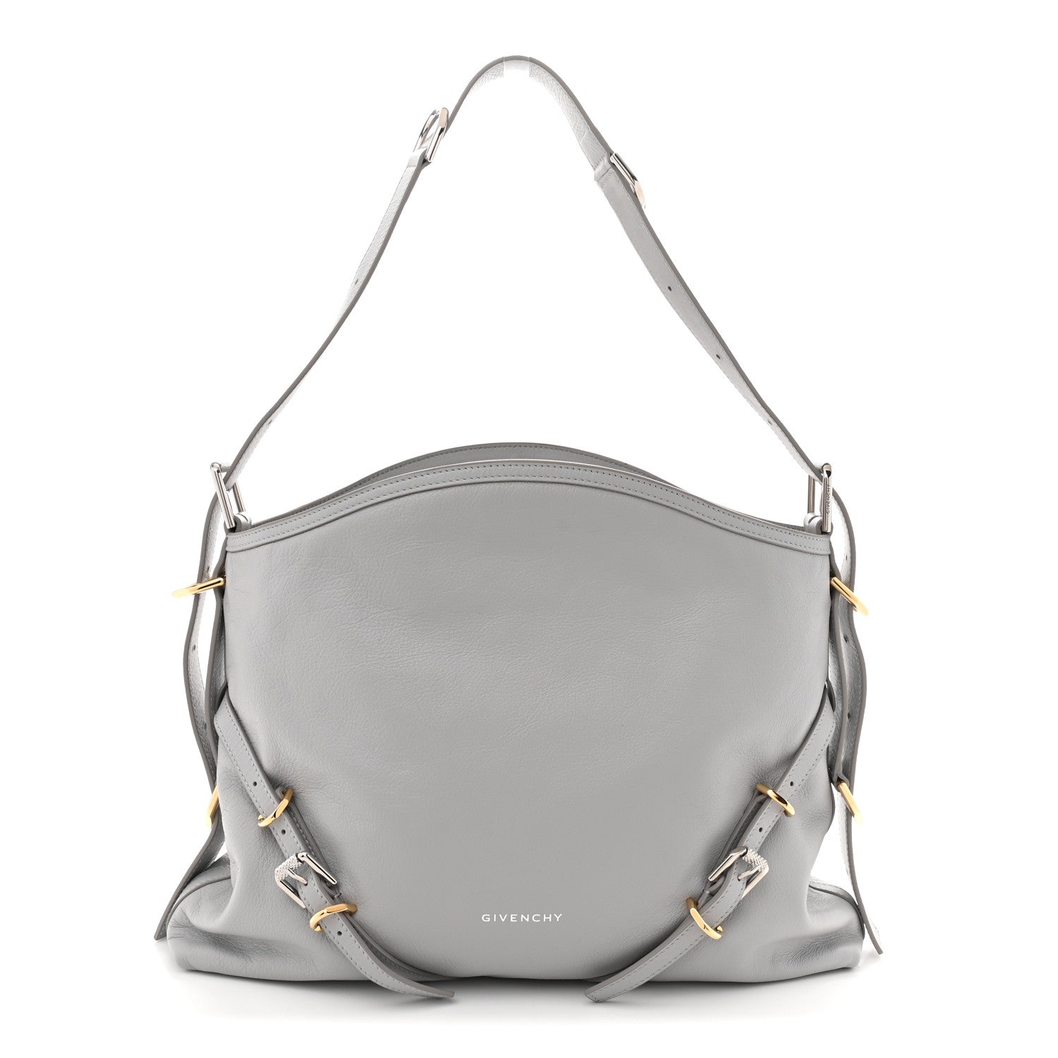 Givenchy Calfskin Medium Voyou Bag Light Grey 1888344 – FASHIONPHILE