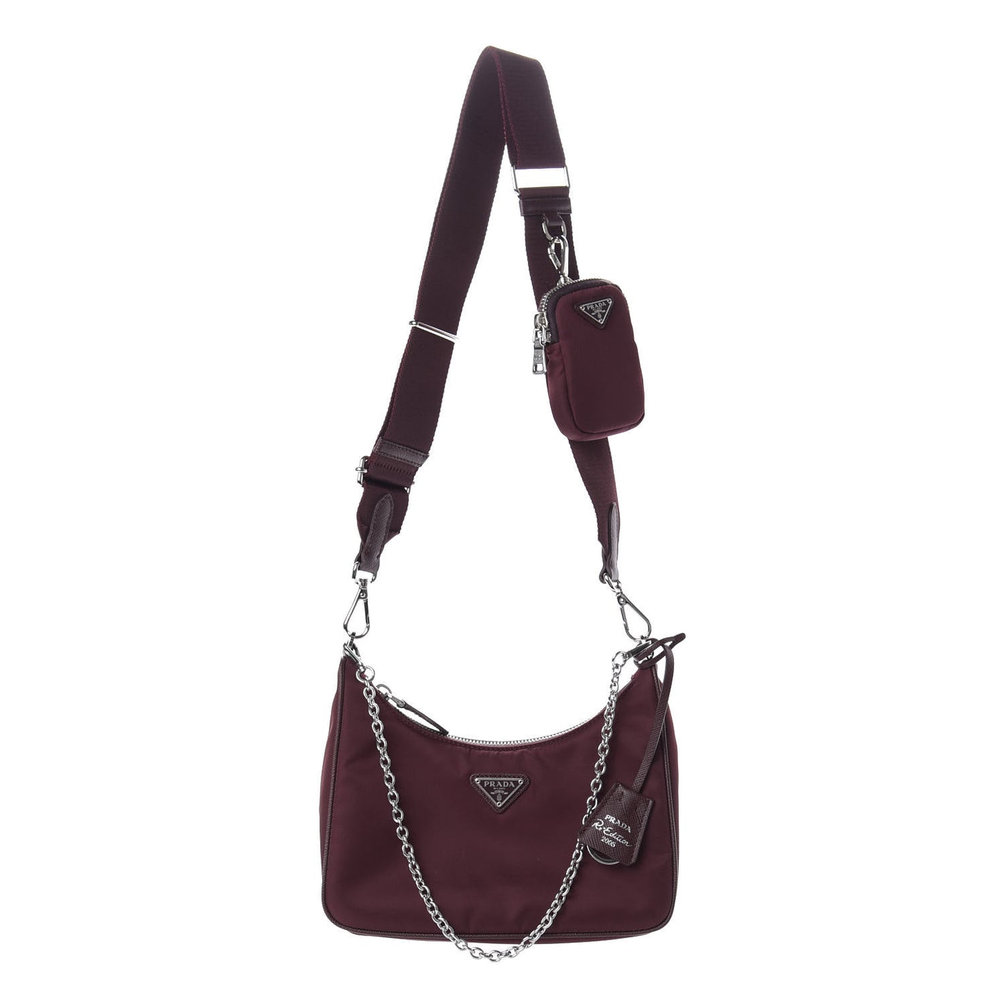 Tessuto Nylon Re-Edition 2005 Shoulder Bag Granato