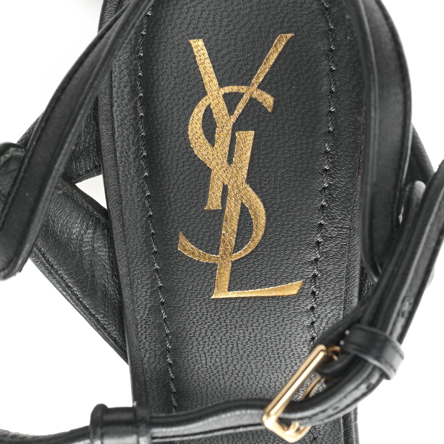 Satin Tribute 105 Platform Sandals 38 Black