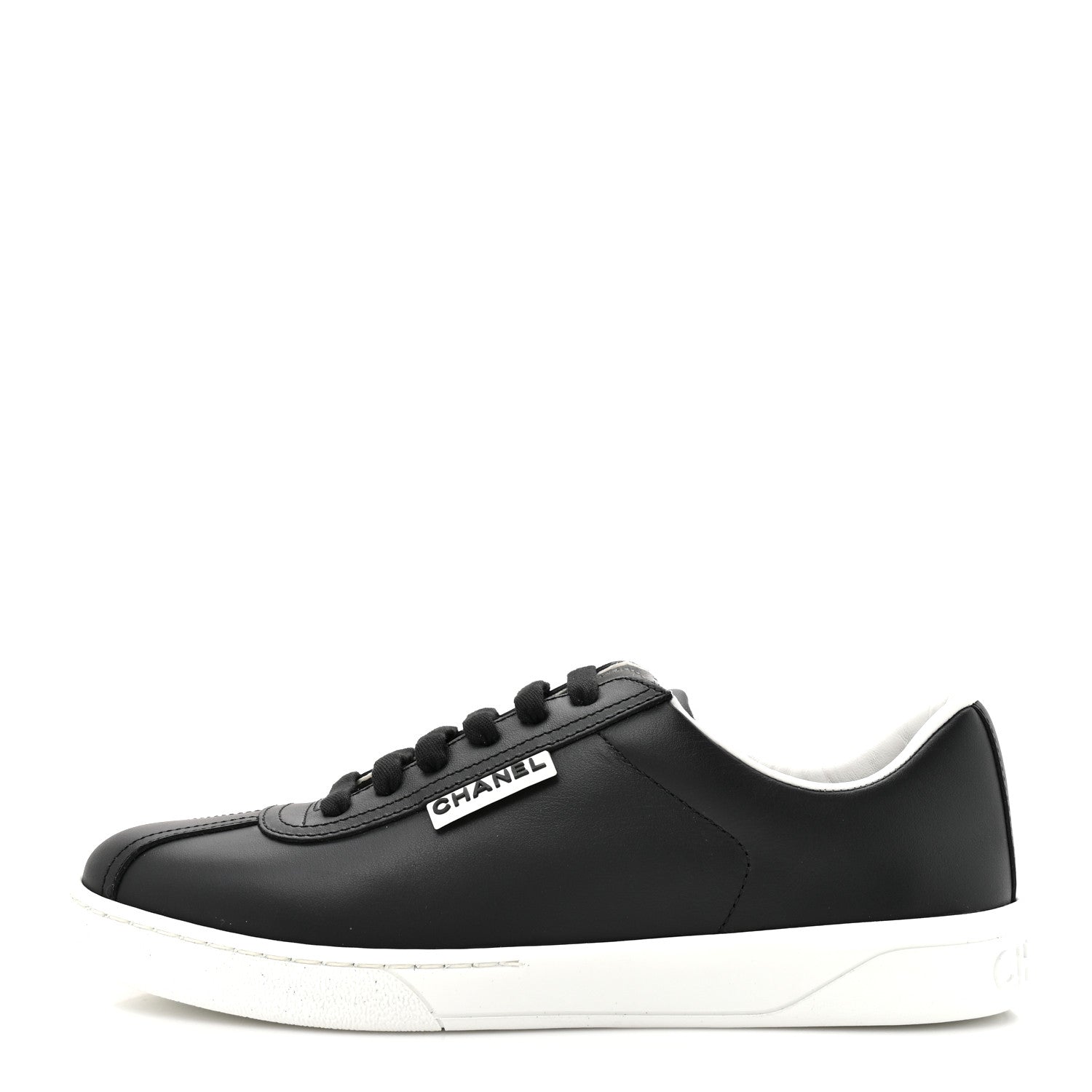 Chanel Calfskin CC Womens Sneakers 37 Black 1857944 – FASHIONPHILE