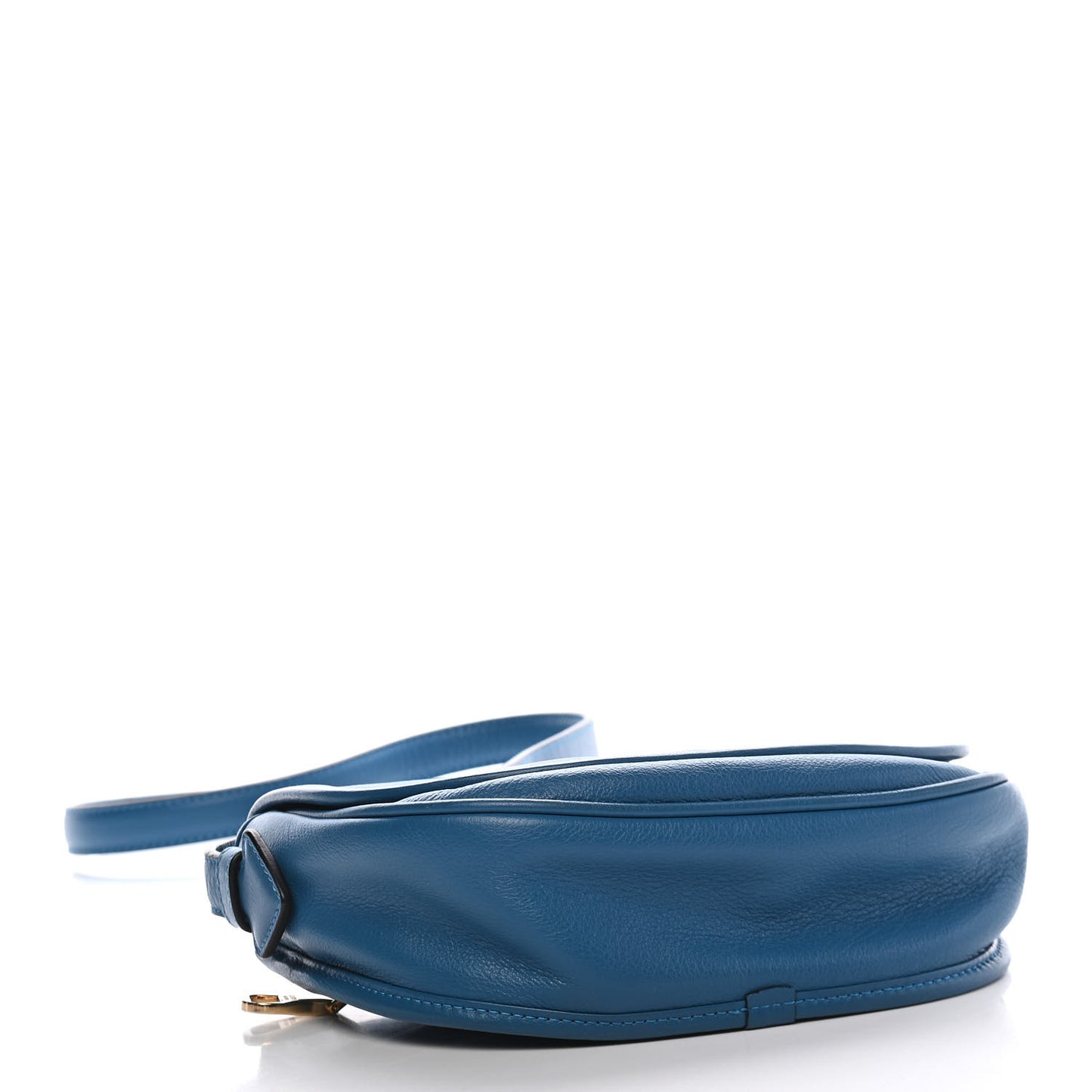 Calfskin Heritage Crossbody Bag Blue