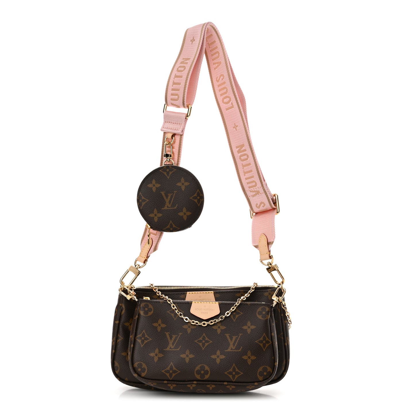 Monogram Multi Pochette Accessories Rose Clair