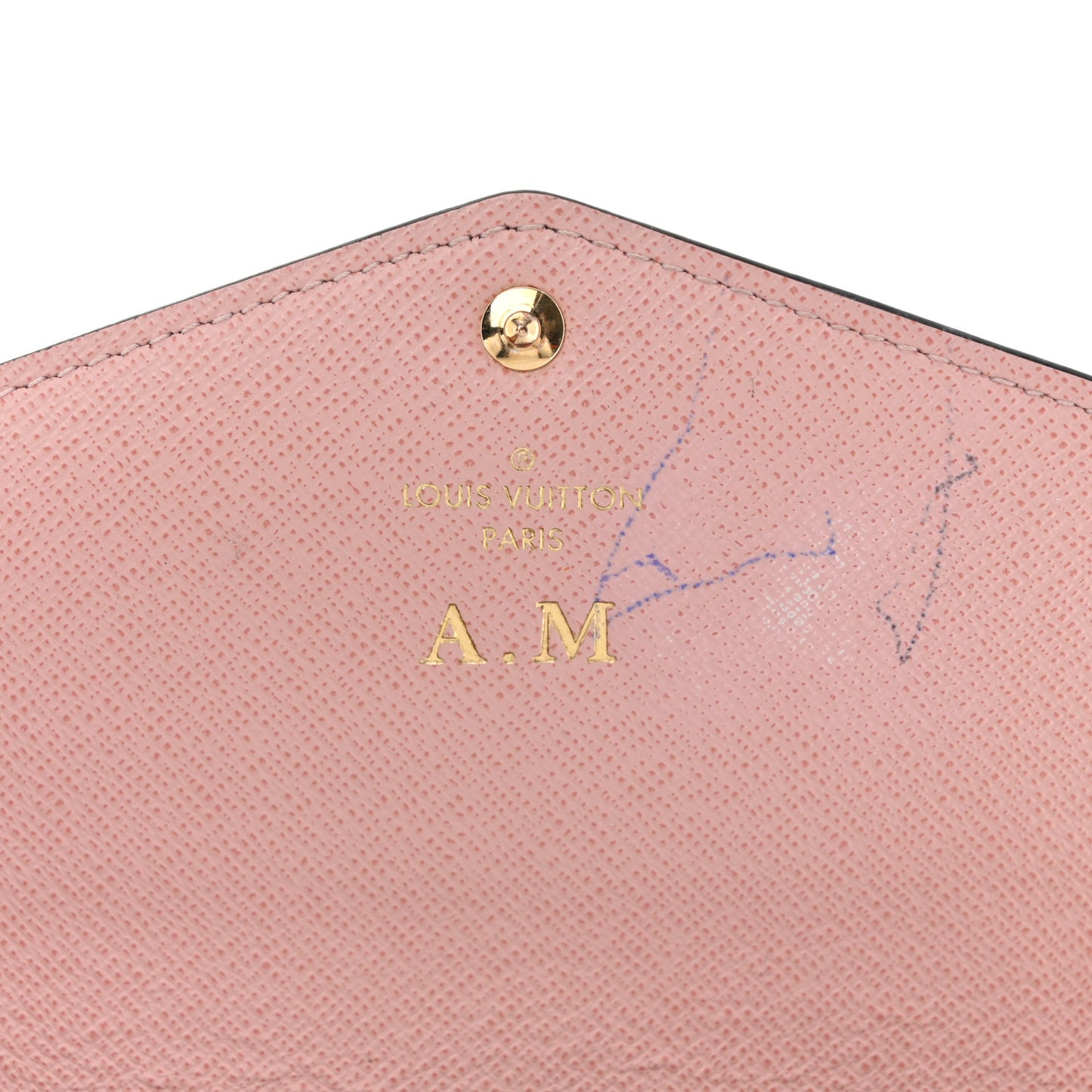 Damier Ebene Sarah Wallet NM Rose Ballerine