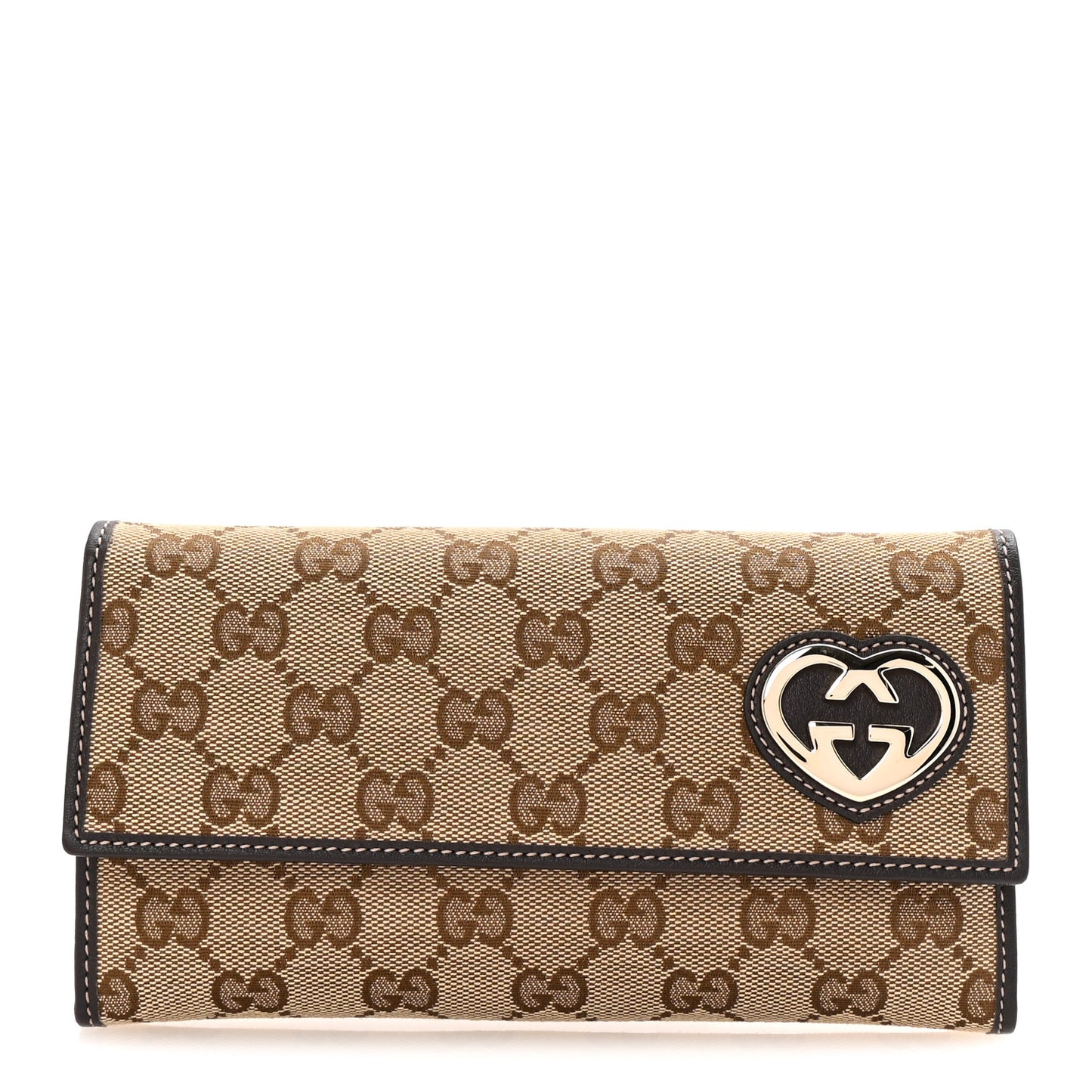 Monogram Lovely Heart Continental Wallet Brown