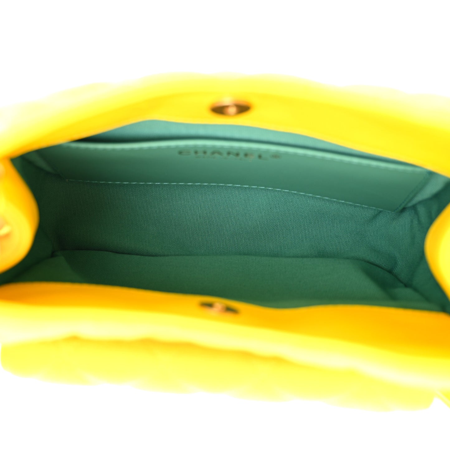 Jersey Quilted Small Wavy CC Hobo Yellow
