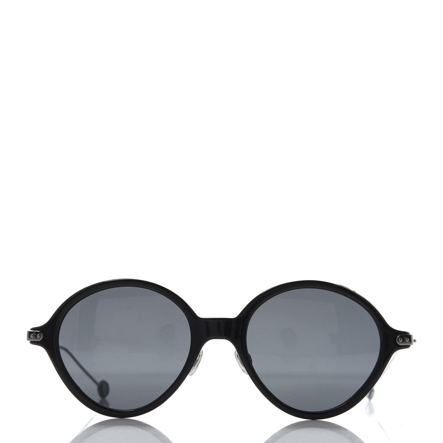 Acetate Umbrage Round Sunglasses Tortoise Black