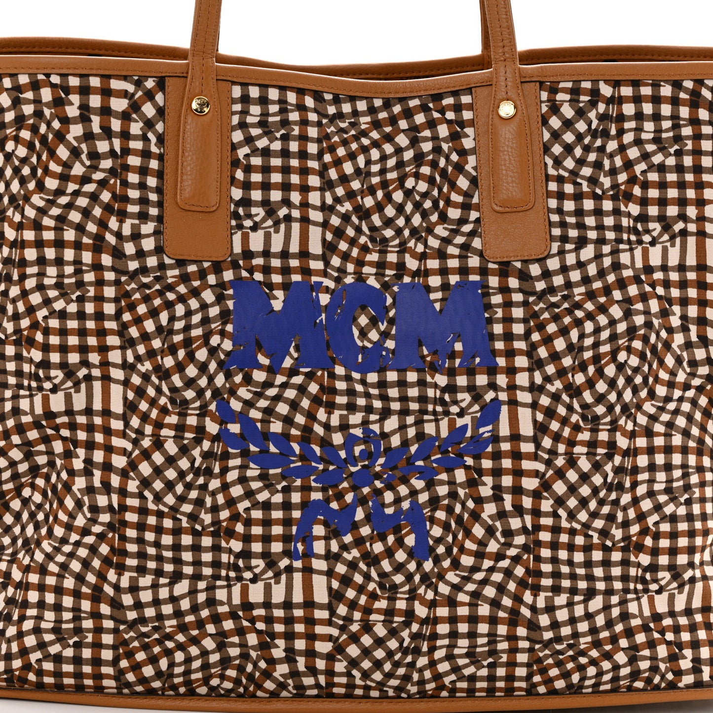 Visetos Large Liz Reversible Shopper Tote Cognac