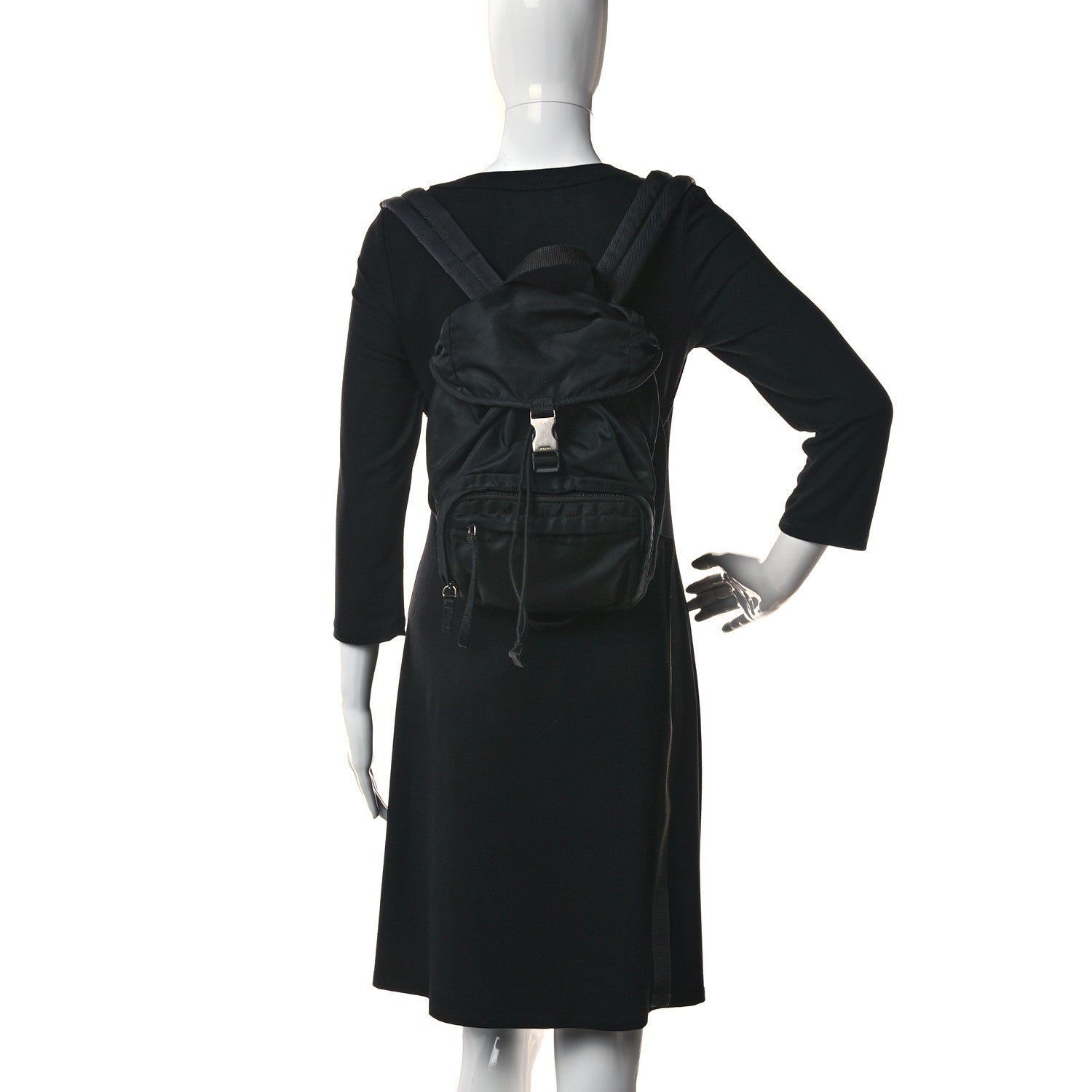 Prada Nylon Backpack Black 2 of 11