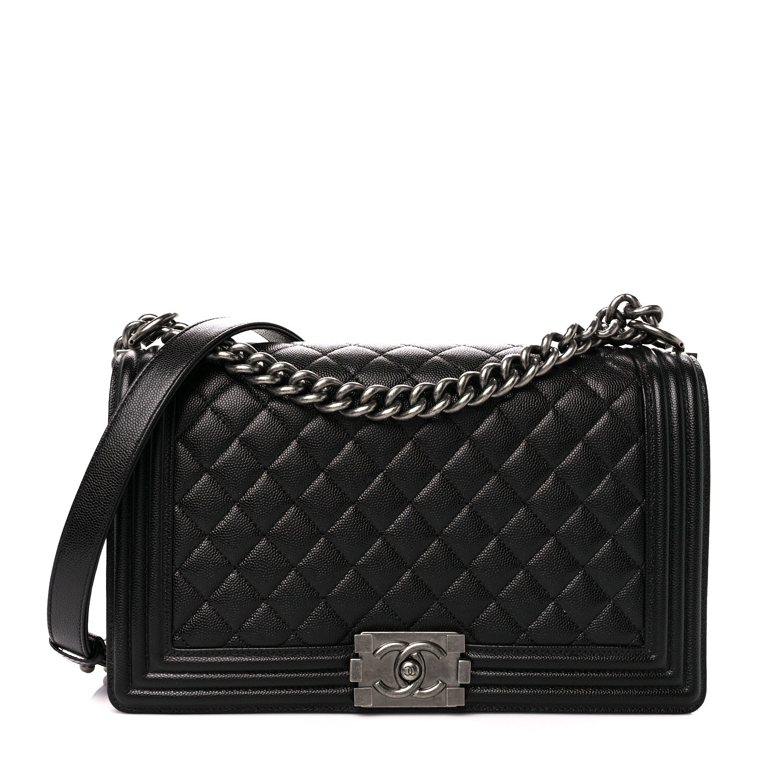 Chanel Caviar Quilted New Medium Boy Flap Black 1 of 11