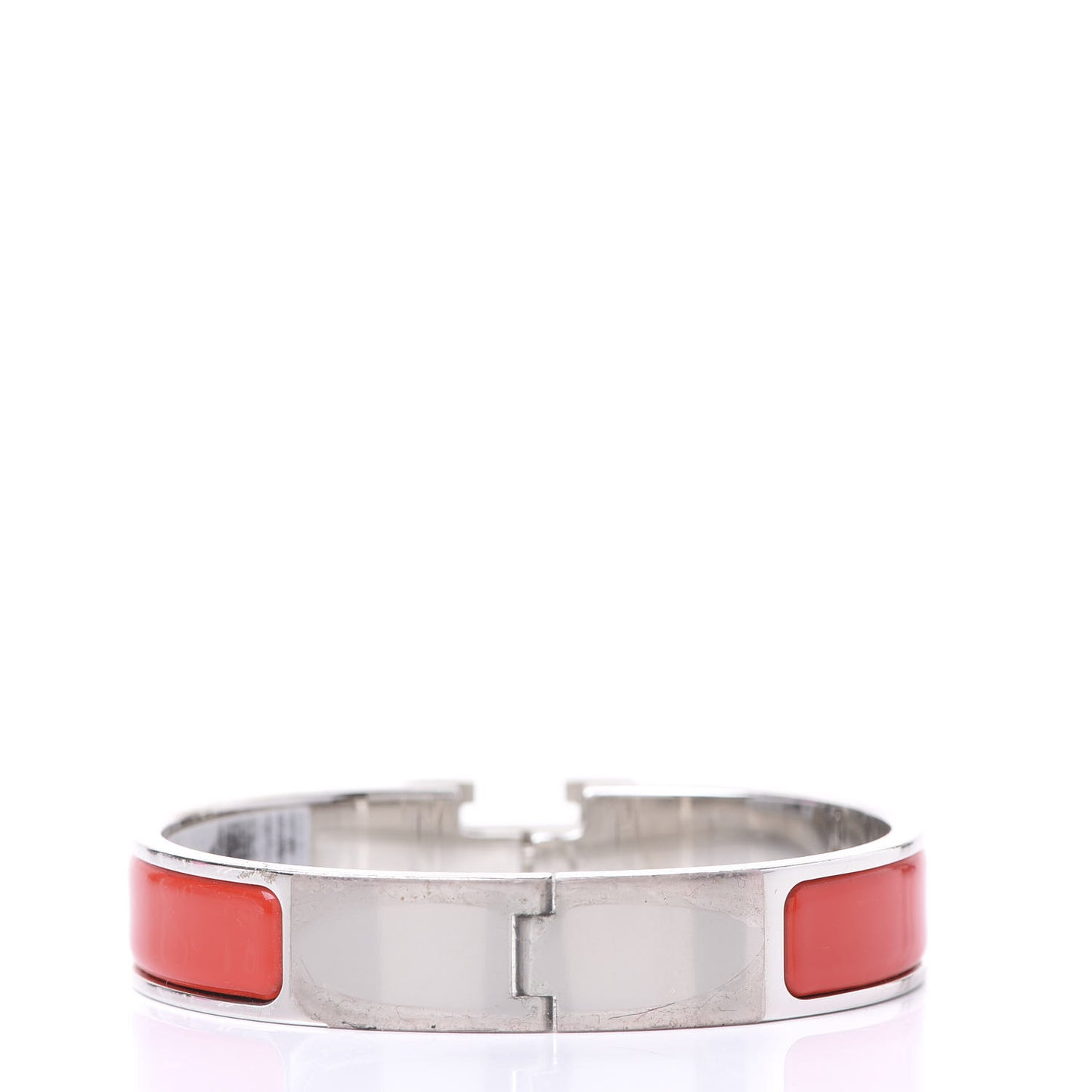Enamel Narrow Clic Clac H Bracelet PM Rouge Vif
