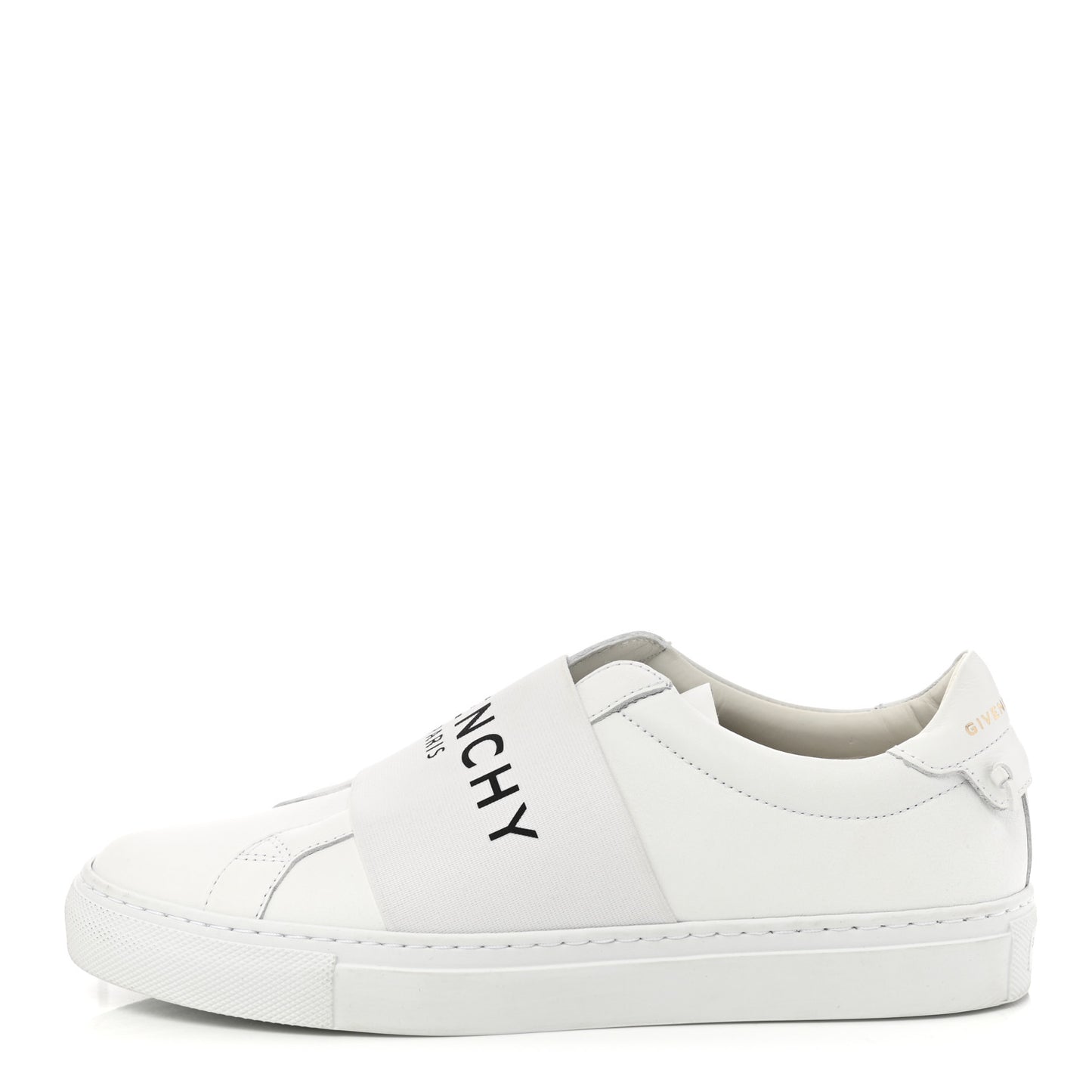 Calfskin Band Logo Womens Urban Street Sneakers 37 White