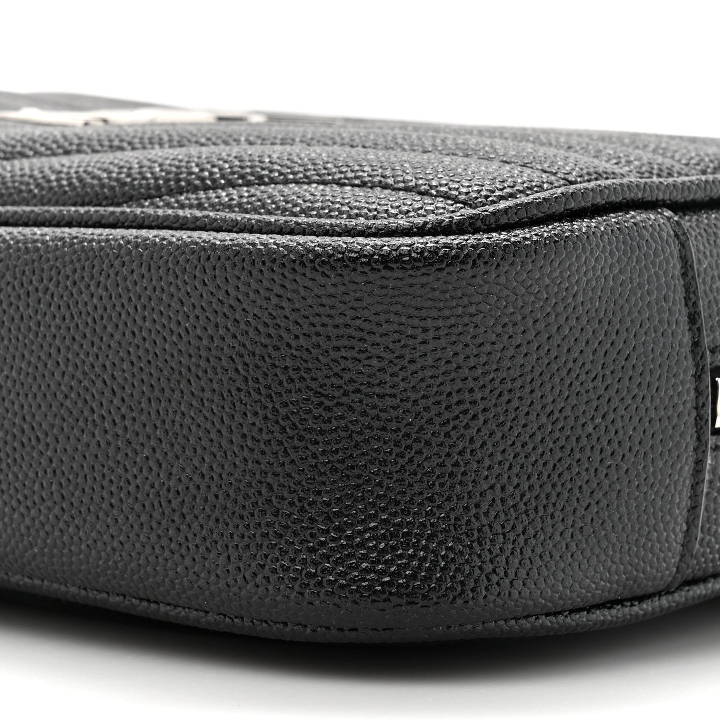 Grain De Poudre Matelasse Monogram Mini Lou Camera Bag Black