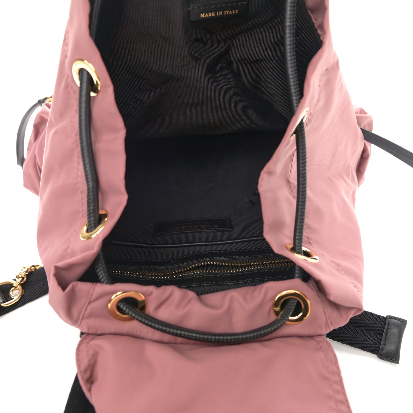 Nylon Medium Rucksack Backpack Mauve Pink