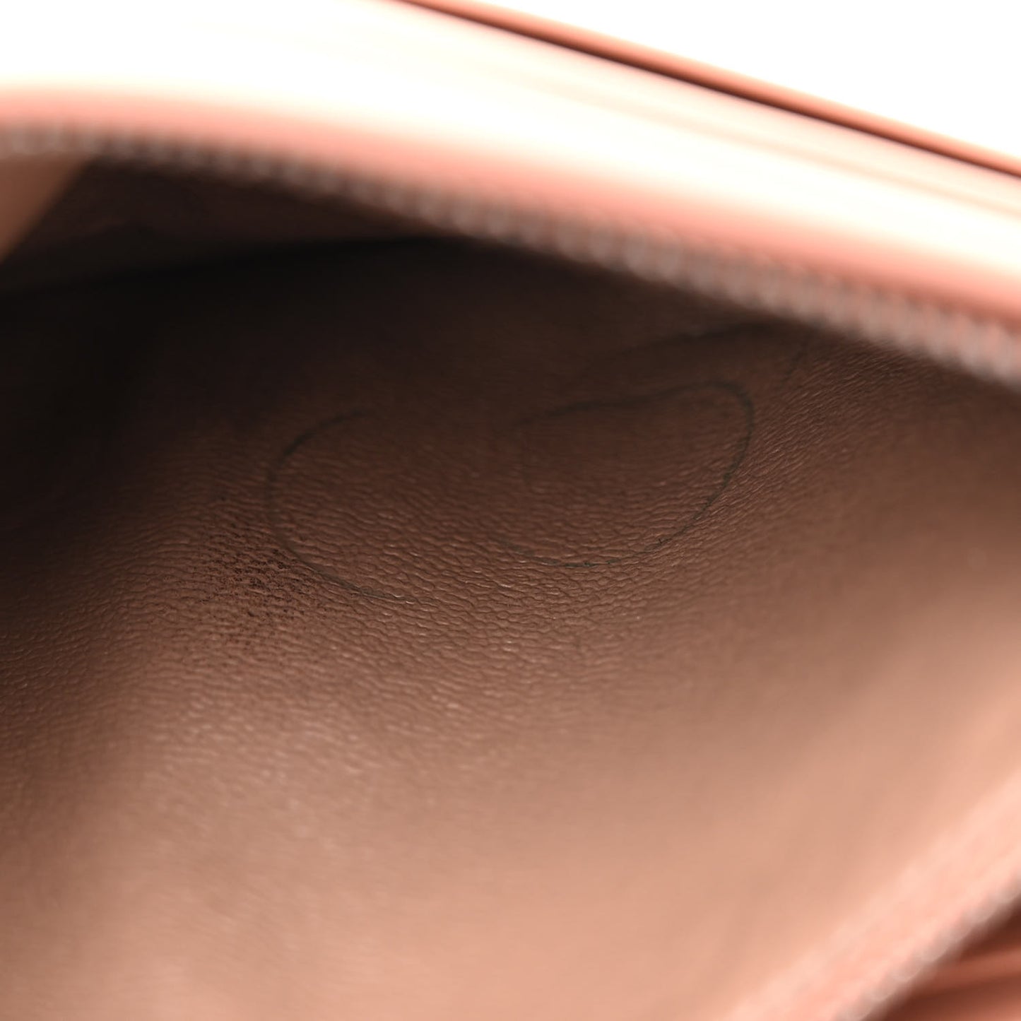 Nappa Intrecciato Checker Chain Wallet Beige Red