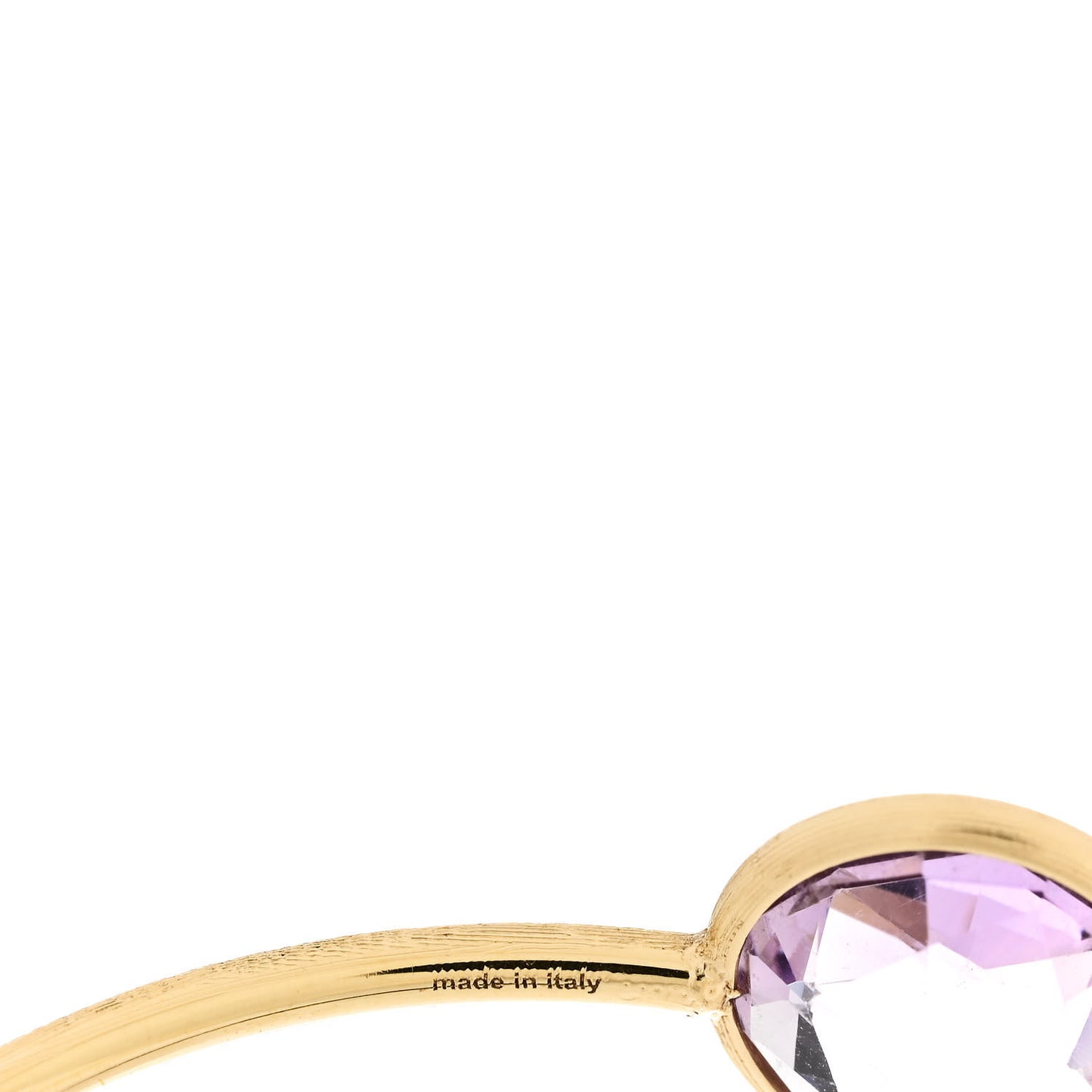 18K Yellow Gold Amethyst Citrine Jaipur Crossover Bangle Bracelet