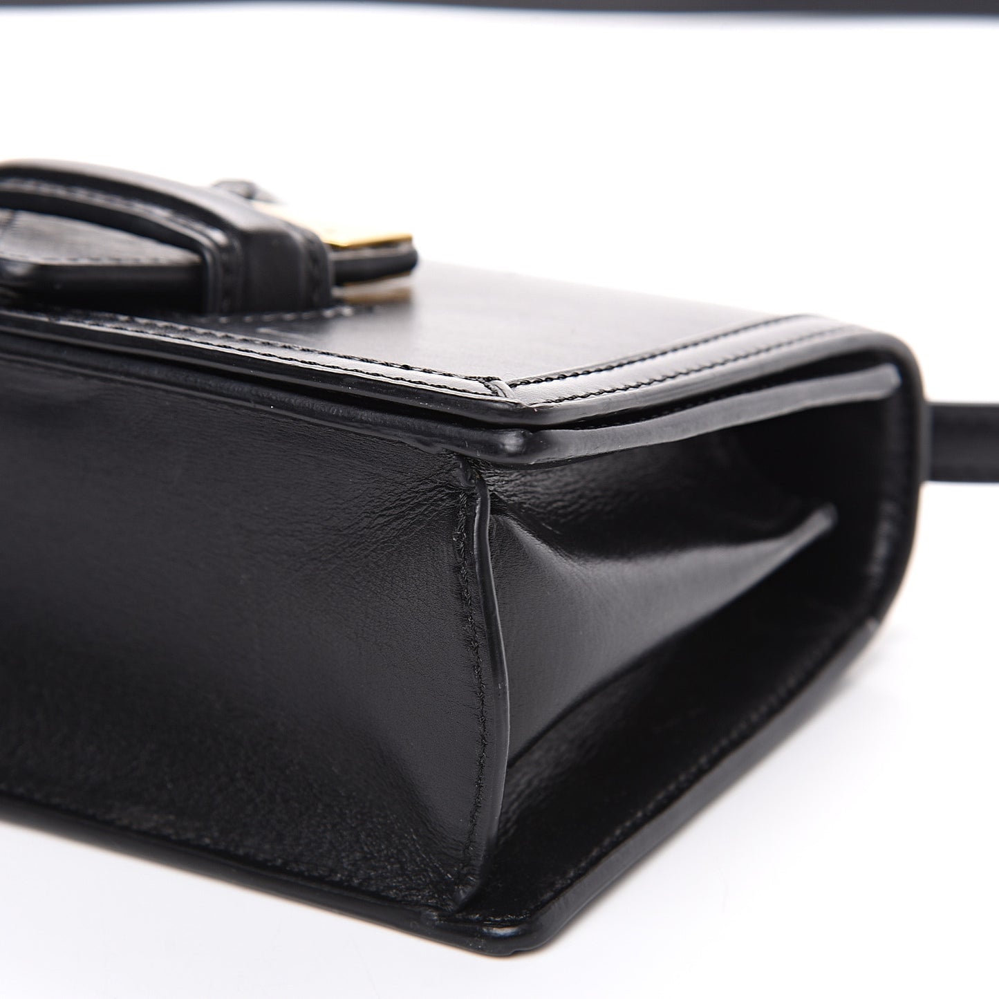 Calfskin Small Barcelona Shoulder Bag Black
