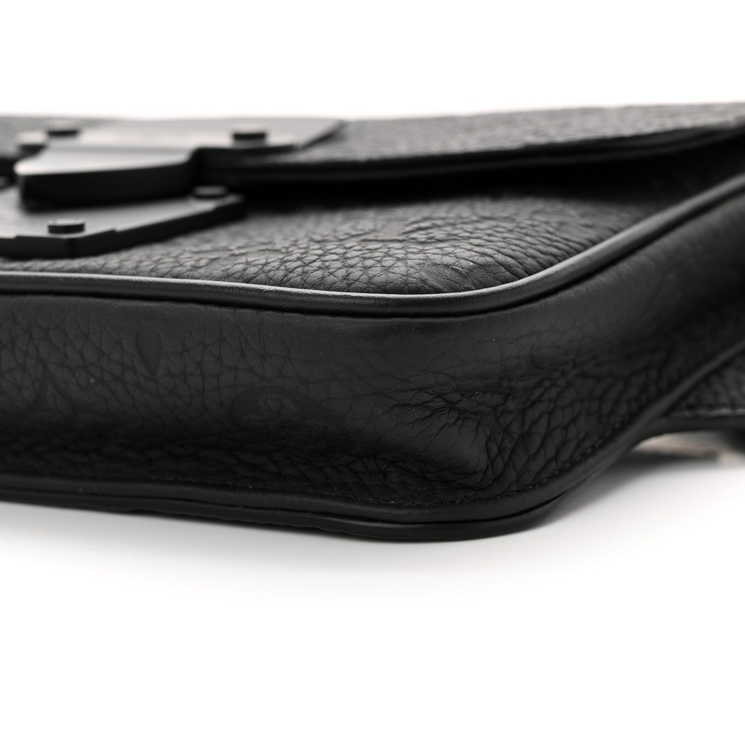 Louis Vuitton Taurillon Monogram S Lock Sling Bag Black 9 of 9