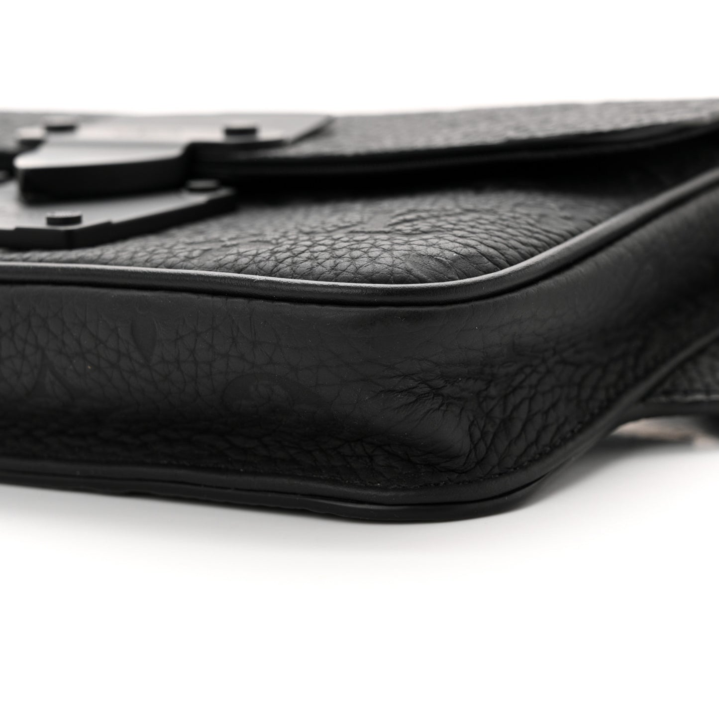 Taurillon Monogram S Lock Sling Bag Black