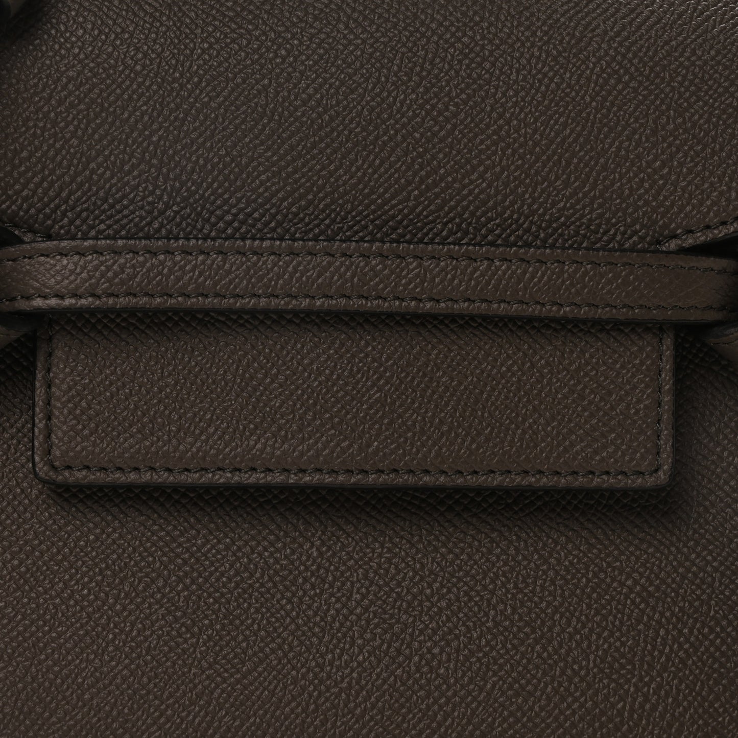 Grained Calfskin Nano Belt Bag Grey