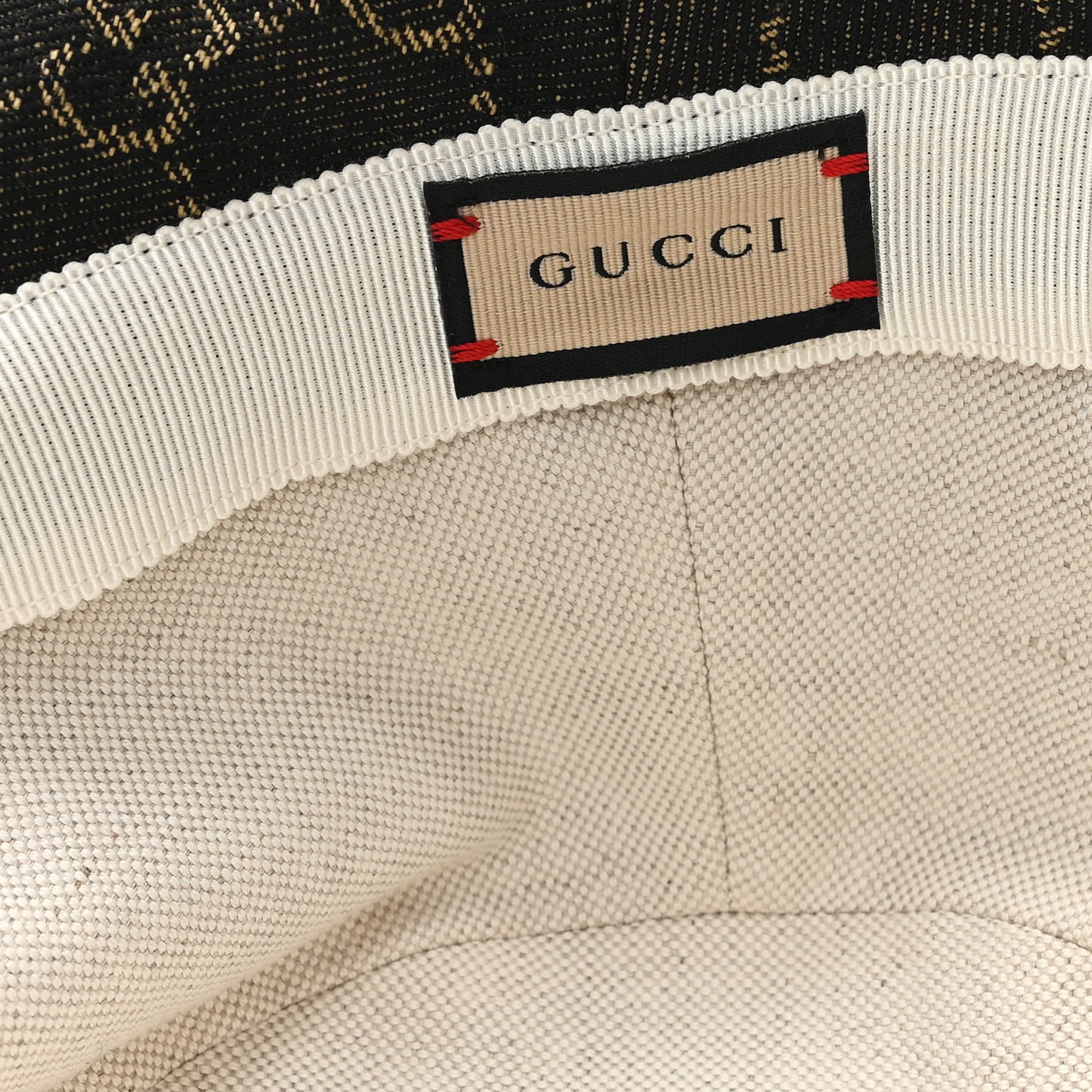 Jacquard Denim GG Monogram Oscar Bucket Hat M Black Ivory