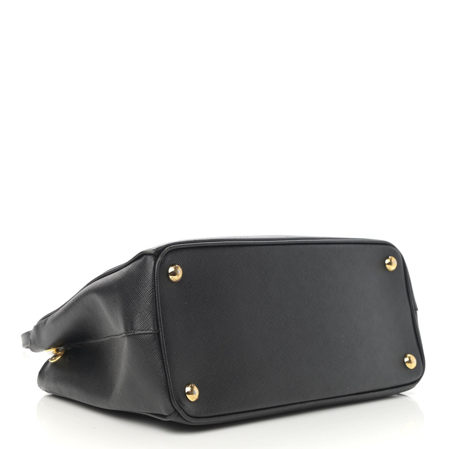 Saffiano Small Galleria Double Zip Tote Black