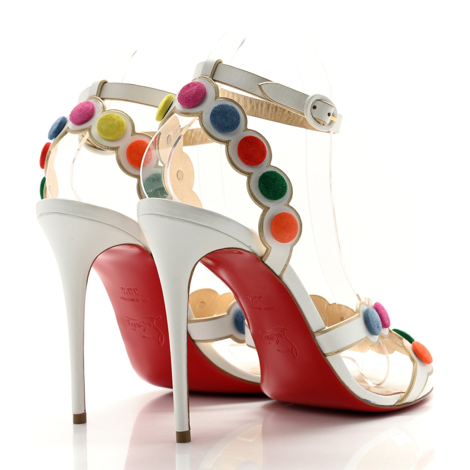 Christian Louboutin Calfskin Smartissima 100 Pumps 38.5 Multicolor 4 of 10