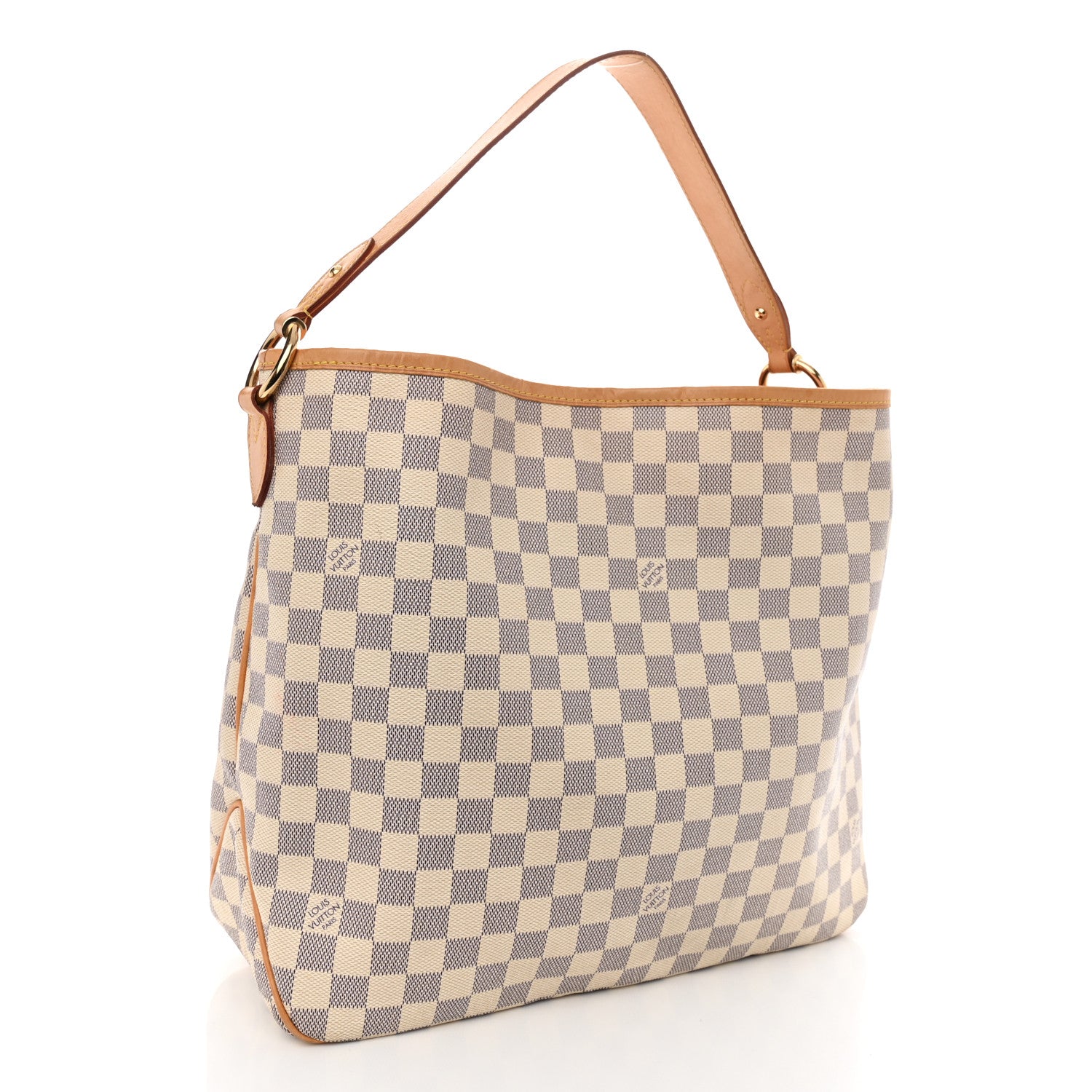Louis Vuitton Damier Azur Delightful MM Rose Ballerine 3 of 12