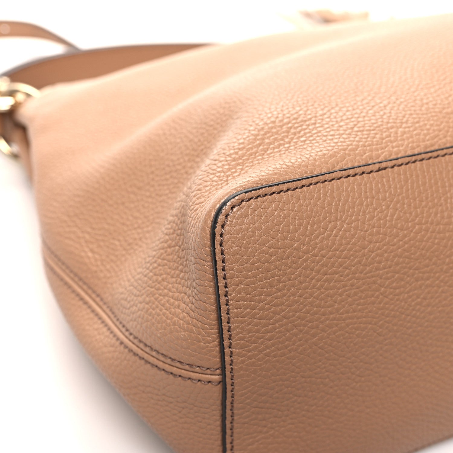 Gucci Pebbled Calfskin Large Soho Hobo Camelia 11 of 13