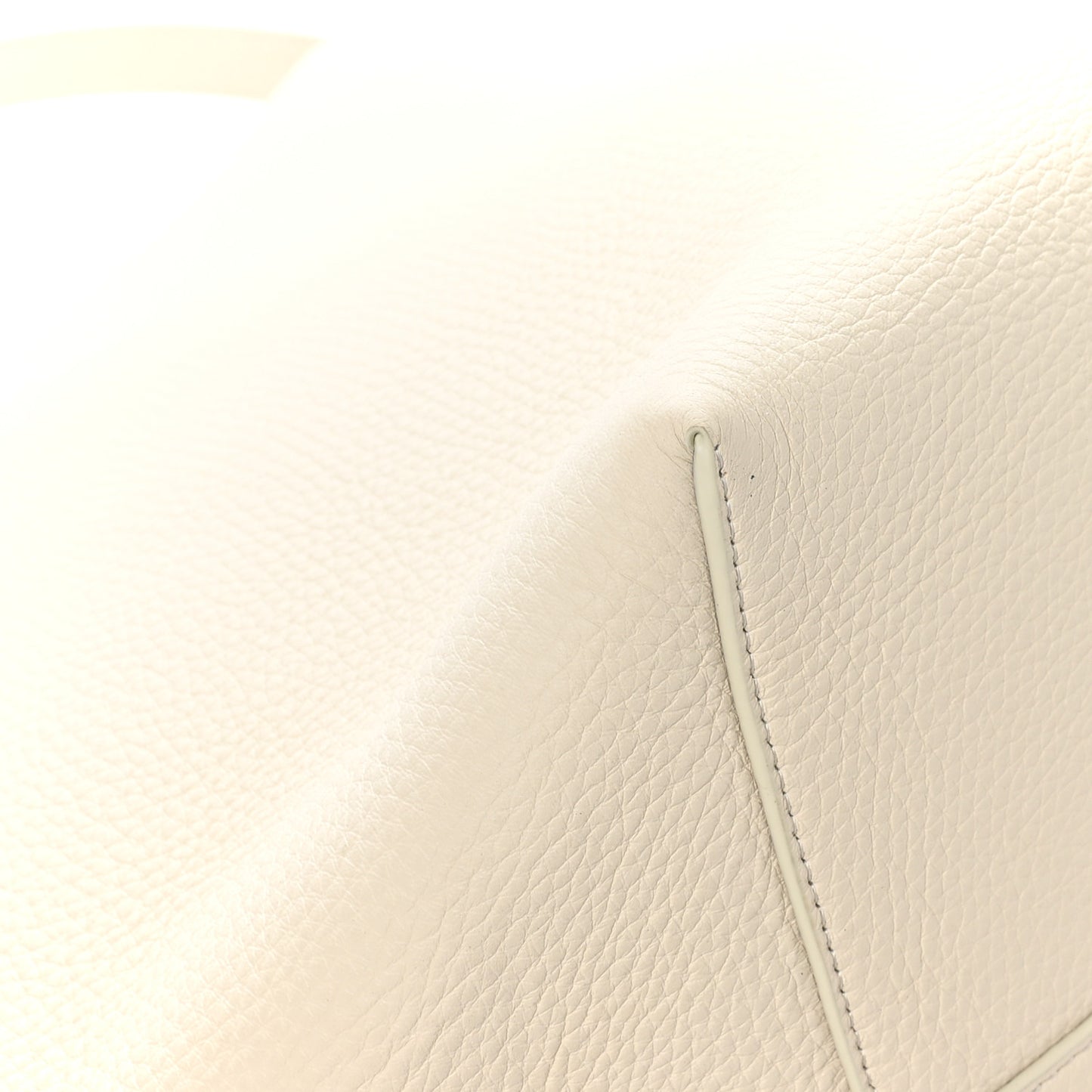 Grained Calfskin Large N/S Park Tote Ivory