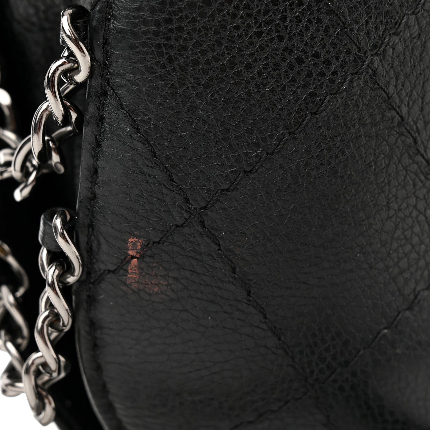 Calfskin Quilted Small Gabrielle Bucket Black