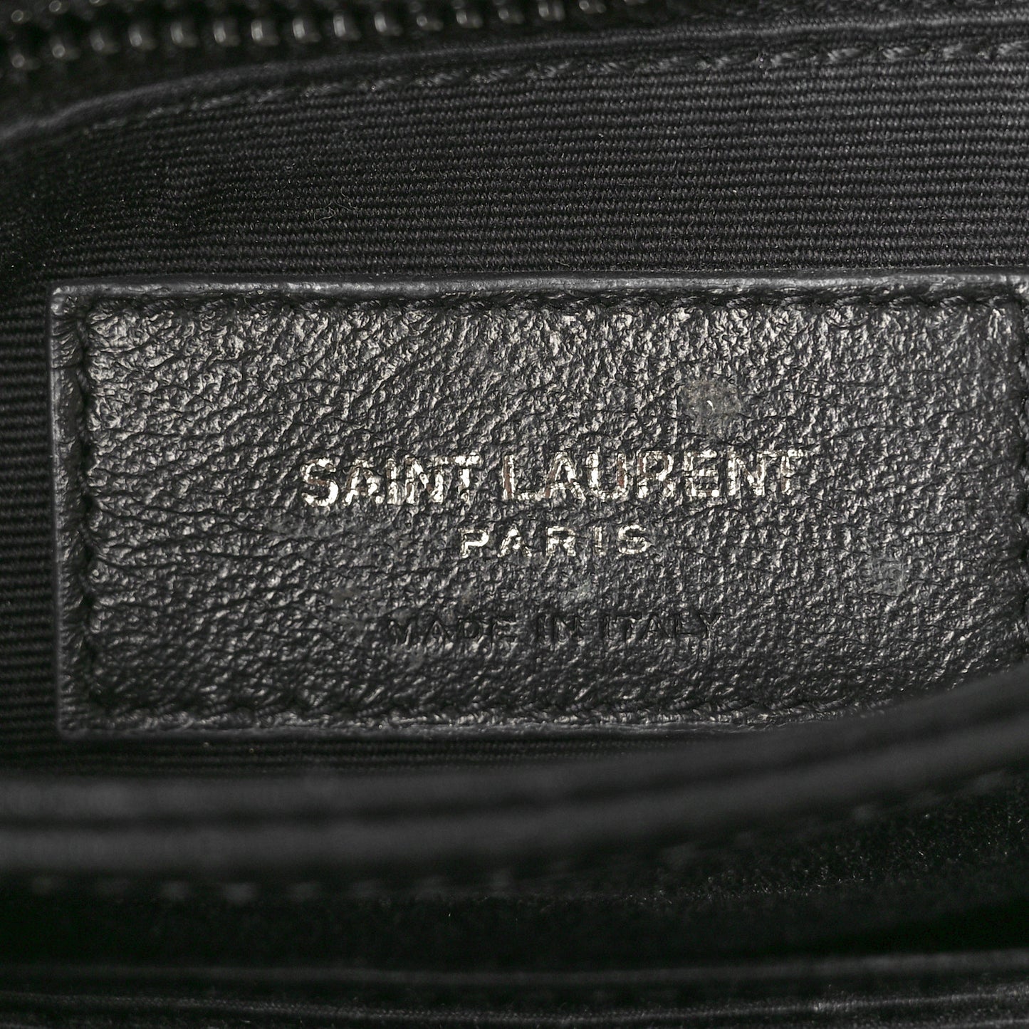Calfskin Y Quilted Monogram Monochrome Toy Loulou Crossbody Bag Black