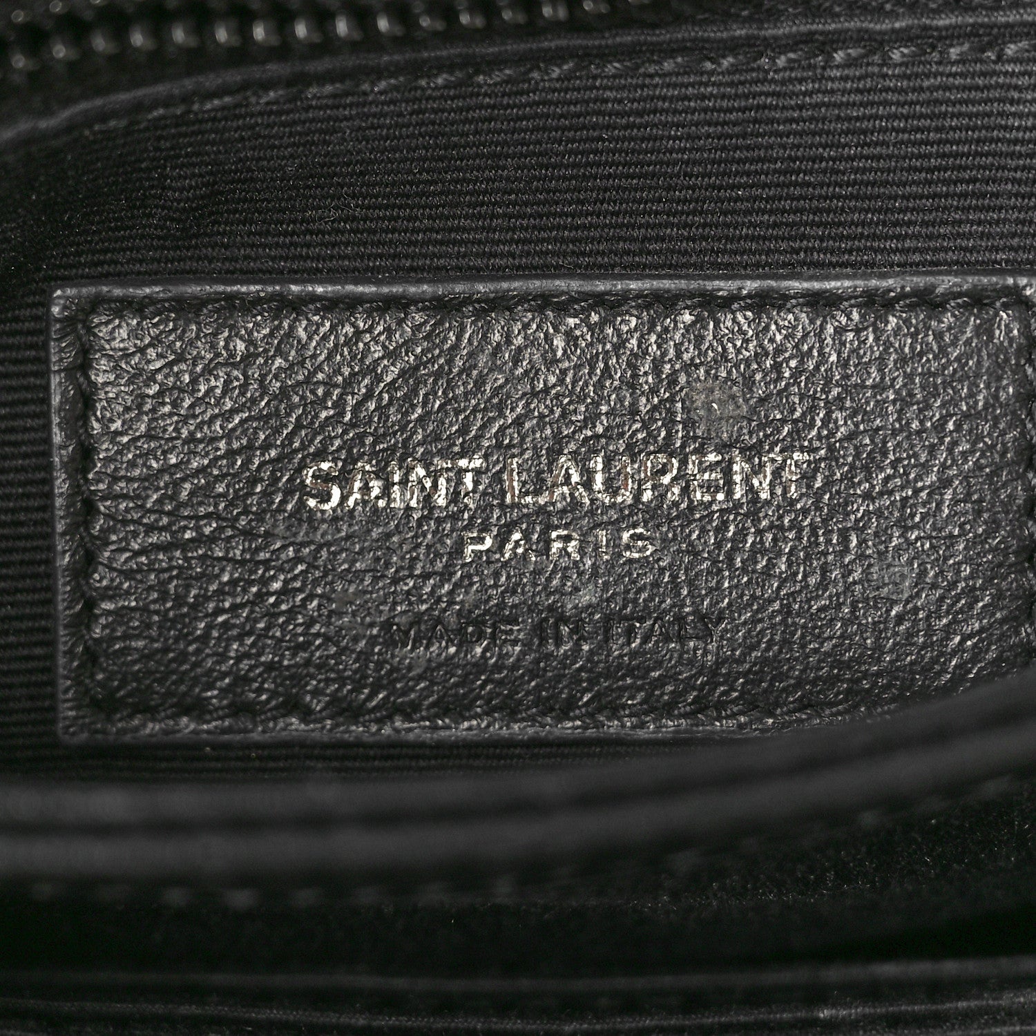 Saint Laurent Calfskin Y Quilted Monogram Monochrome Toy Loulou Crossbody Bag Black 6 of 11
