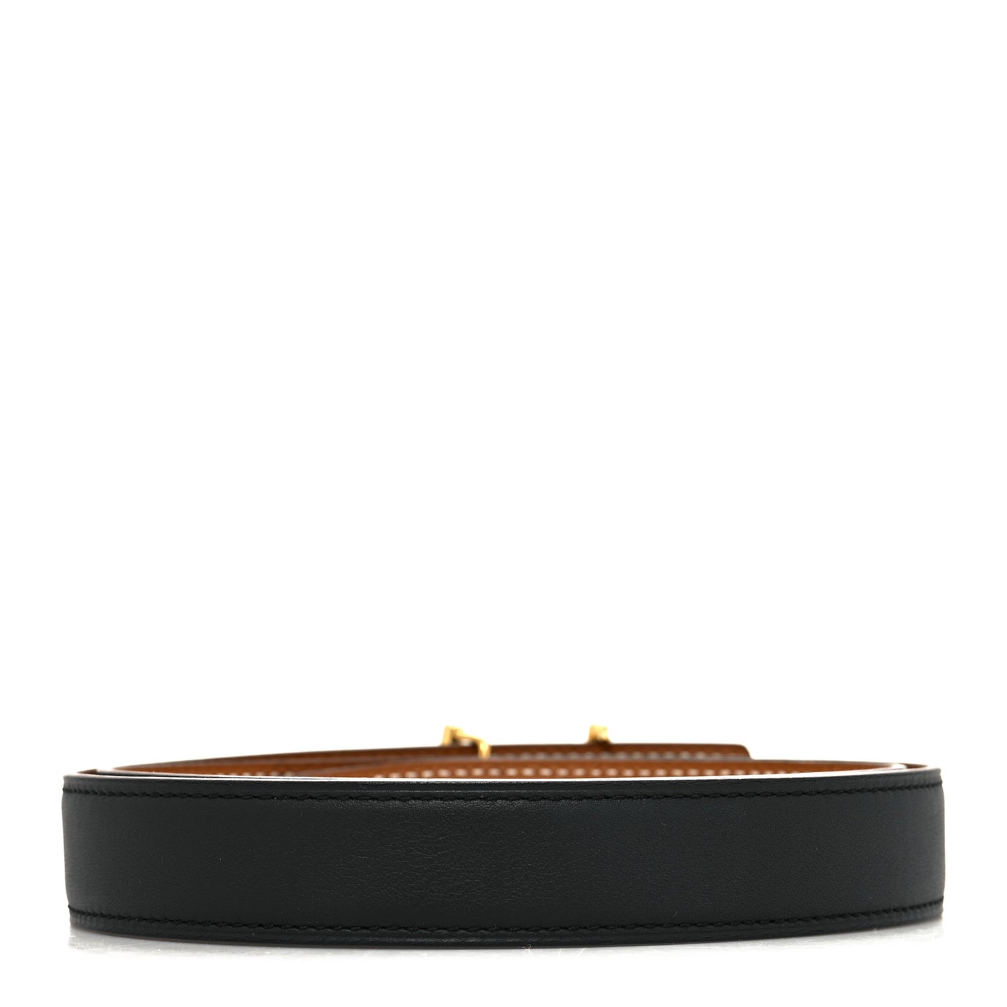 Swift Epsom 24mm Gamma Gourmette Belt 75 Black Gold