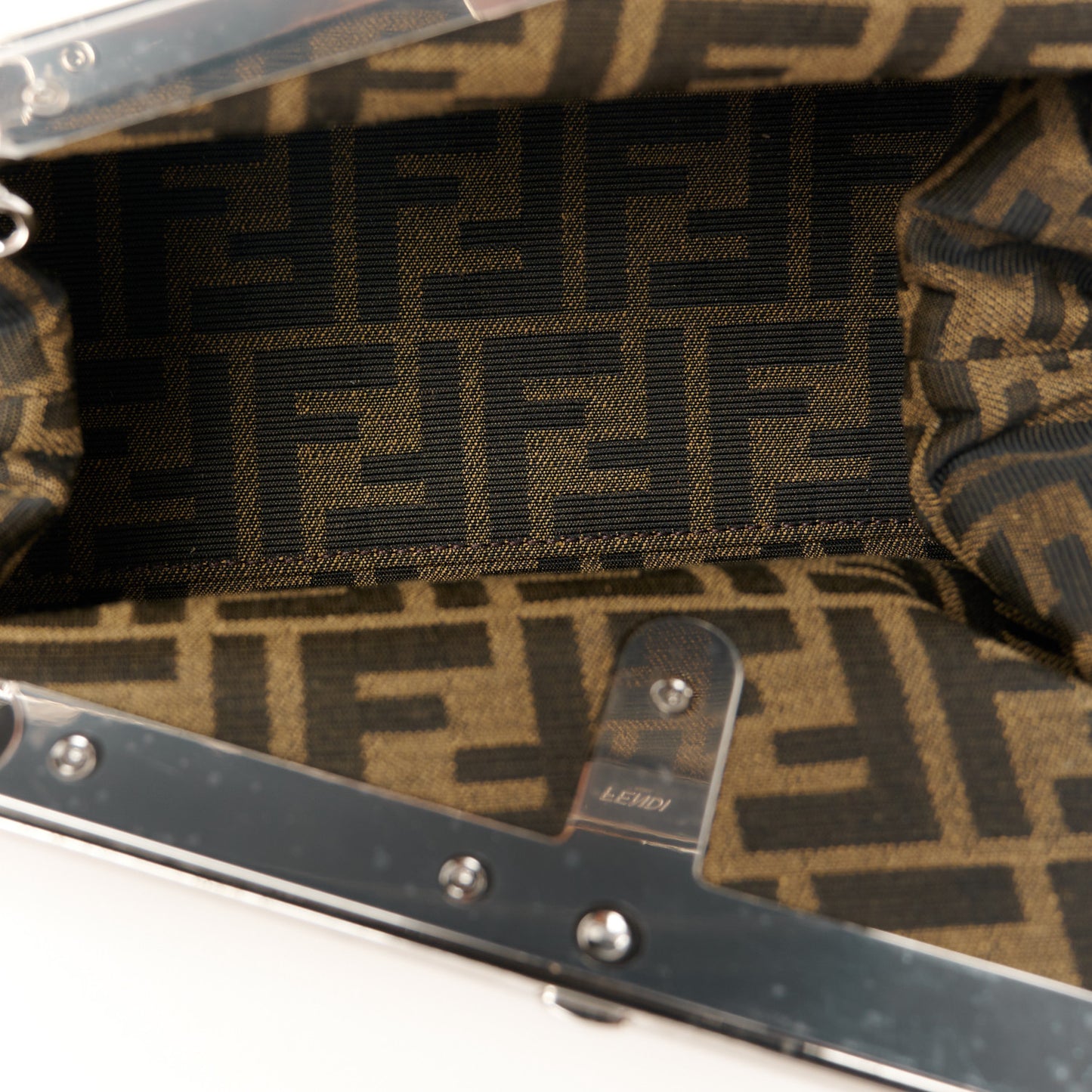 Nappa Suede Striped Inlay Small Fendi First Multicolor