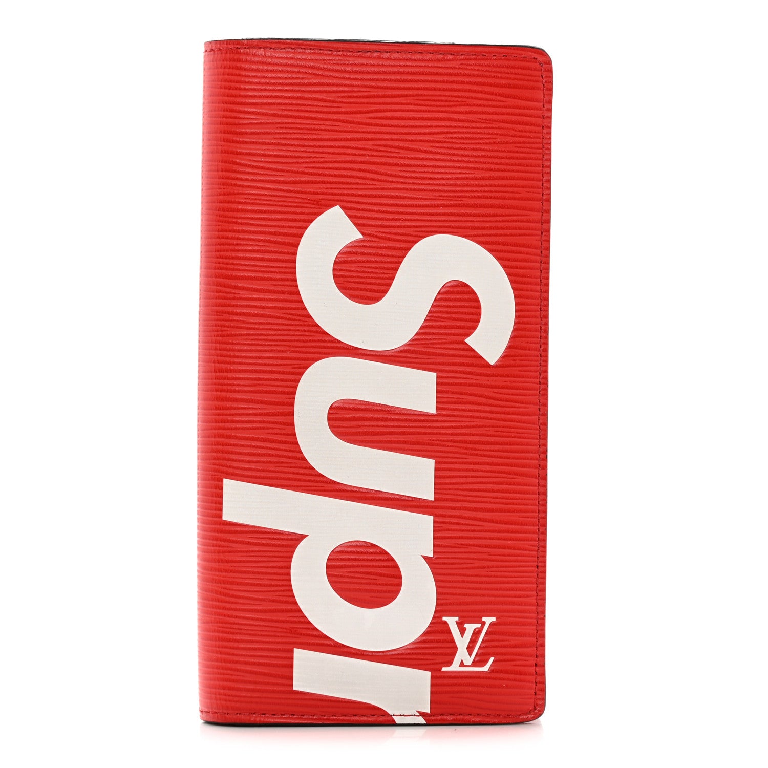 Louis Vuitton X Supreme Epi Brazza Wallet Red 1 of 14