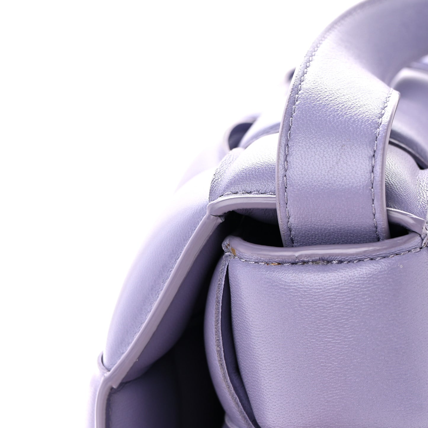 Nappa Maxi Intreccio Padded Cassette Crossbody Bag Lavender