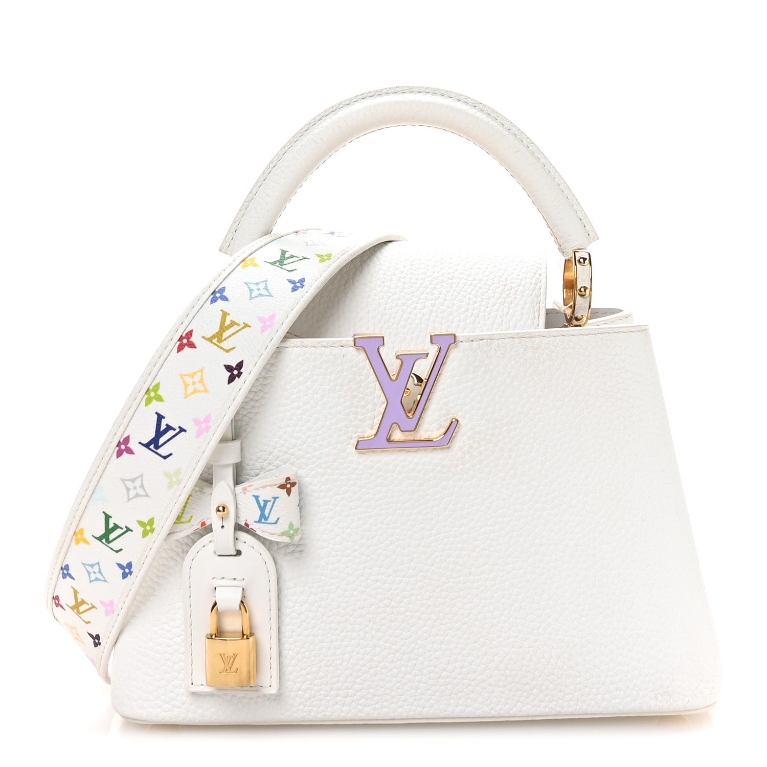 Louis Vuitton LV X TM Taurillon BB Capucines Blanc 1818370