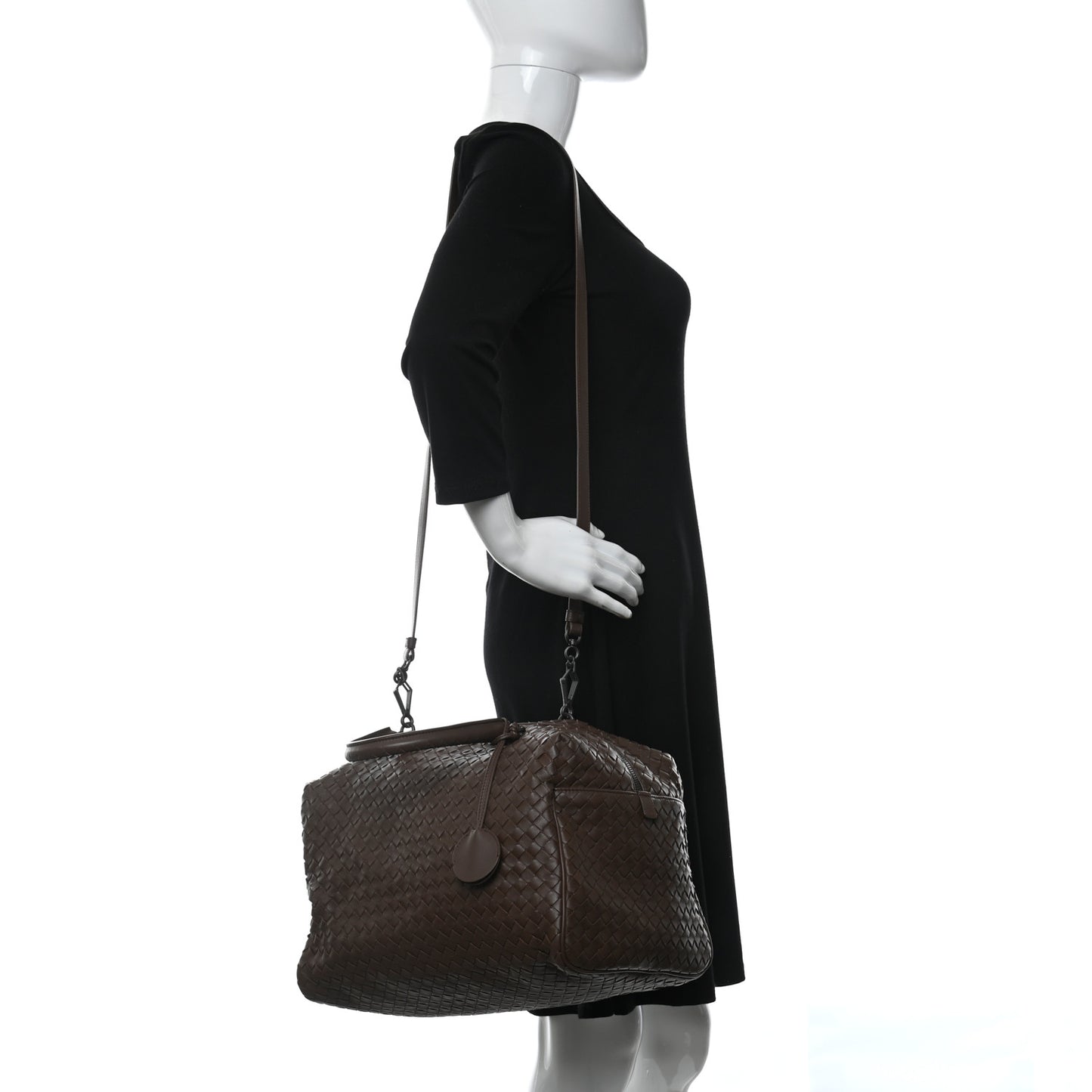 Nappa Intrecciato Boston Brown