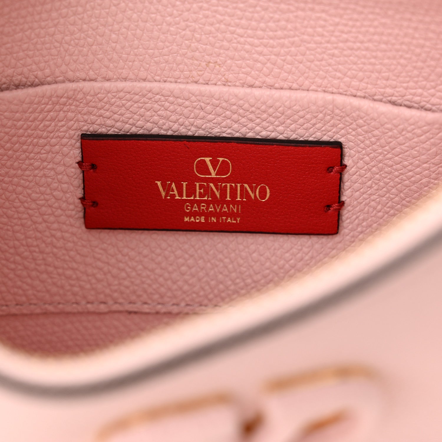 Valentino Garavani Grainy Calfskin Mini Vlogo Hobo Bag Rose Quartz 6 of 11