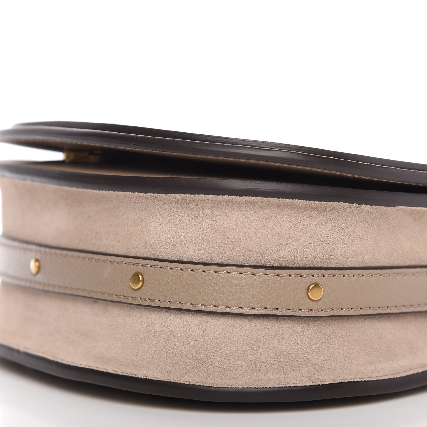 Chloe Calfskin Suede Small Nile Bracelet Bag Motty Grey 7 of 10